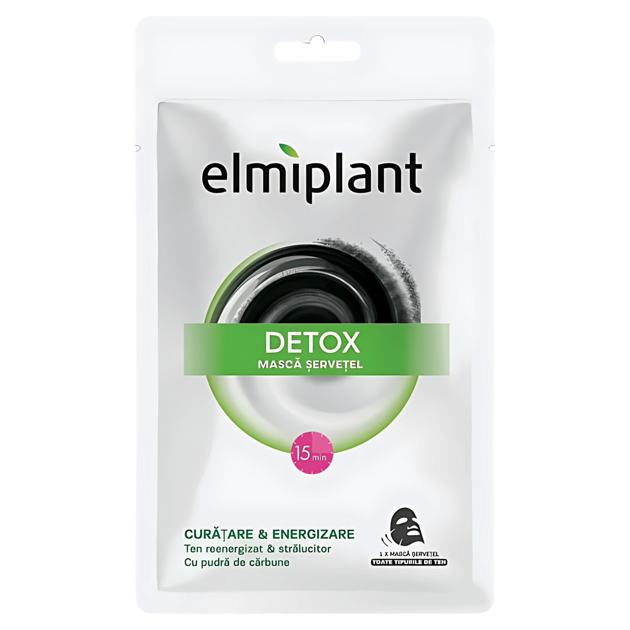 Masca servetel Detoxifiere Elmiplant Black, 20ml