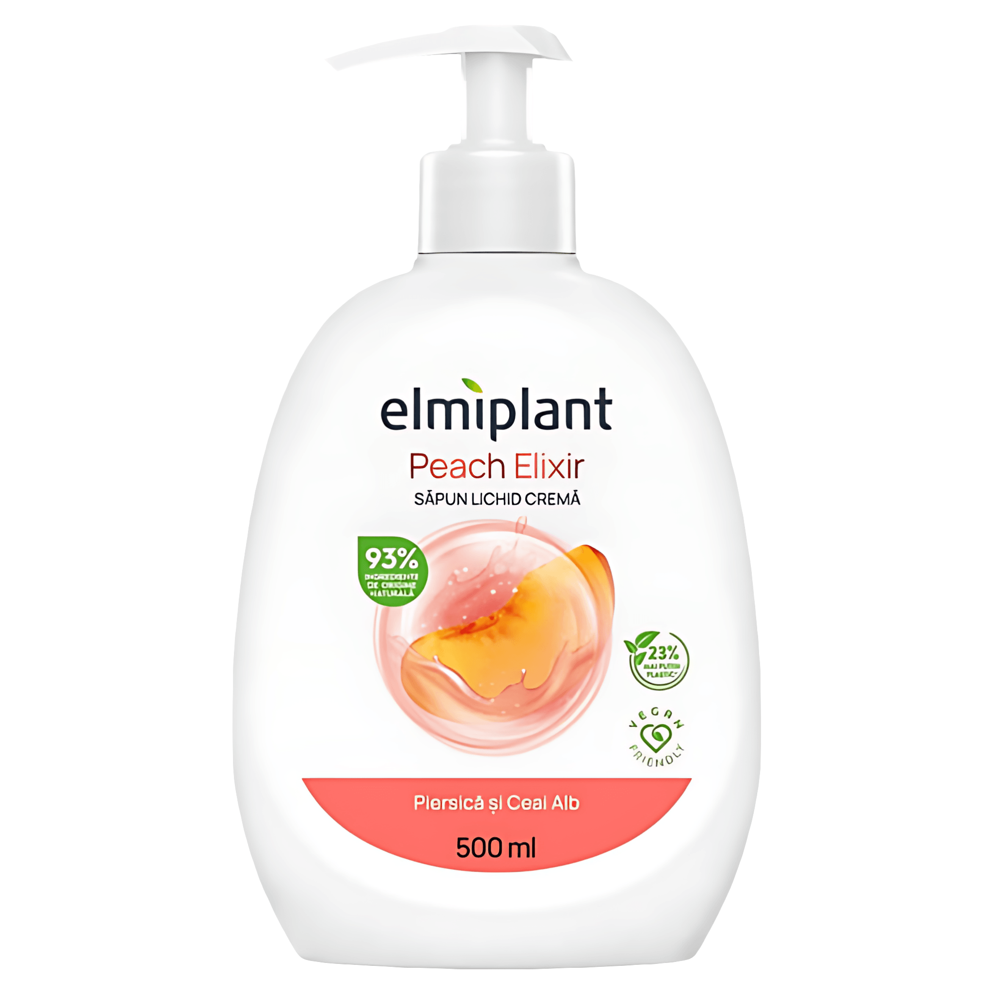 Sapun lichid Elmiplant Peach Elixir, 500 ml