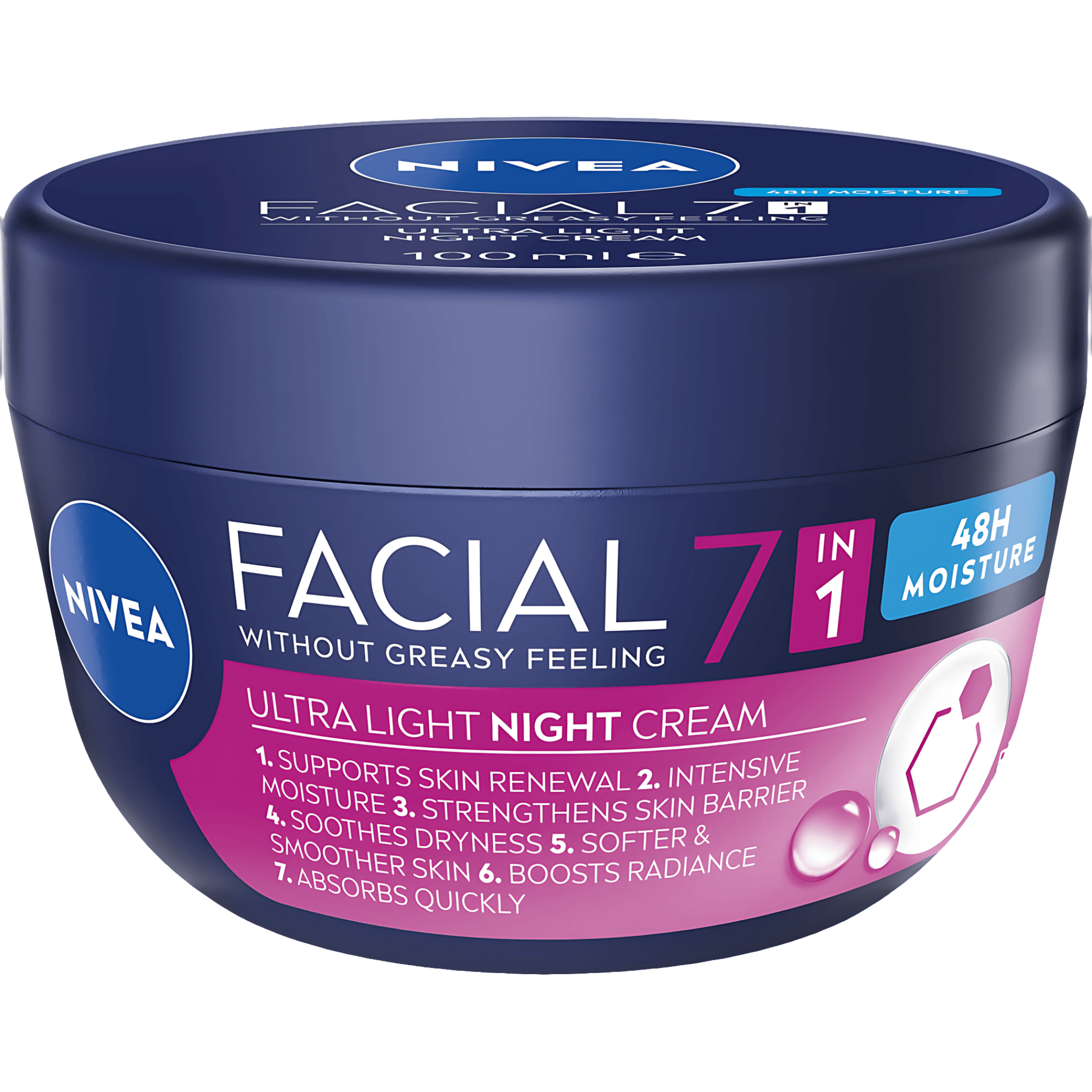 Crema de noapte hidratanta Nivea Facial, 100 ml
