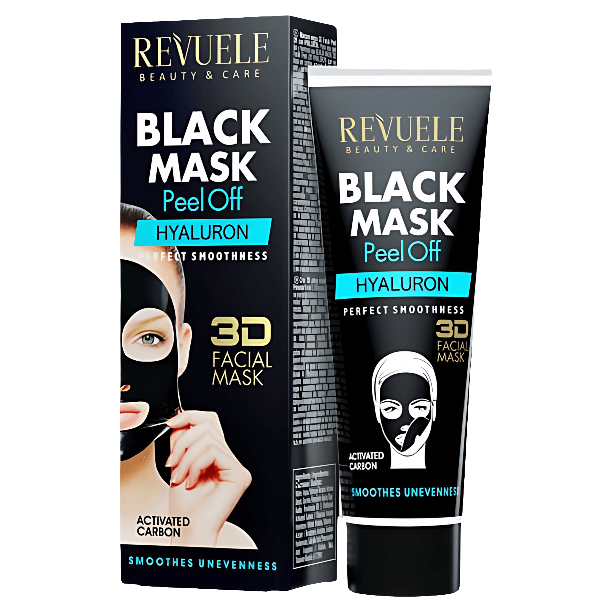 Masca neagra Revuele cu acid hialuronic, 80 ml