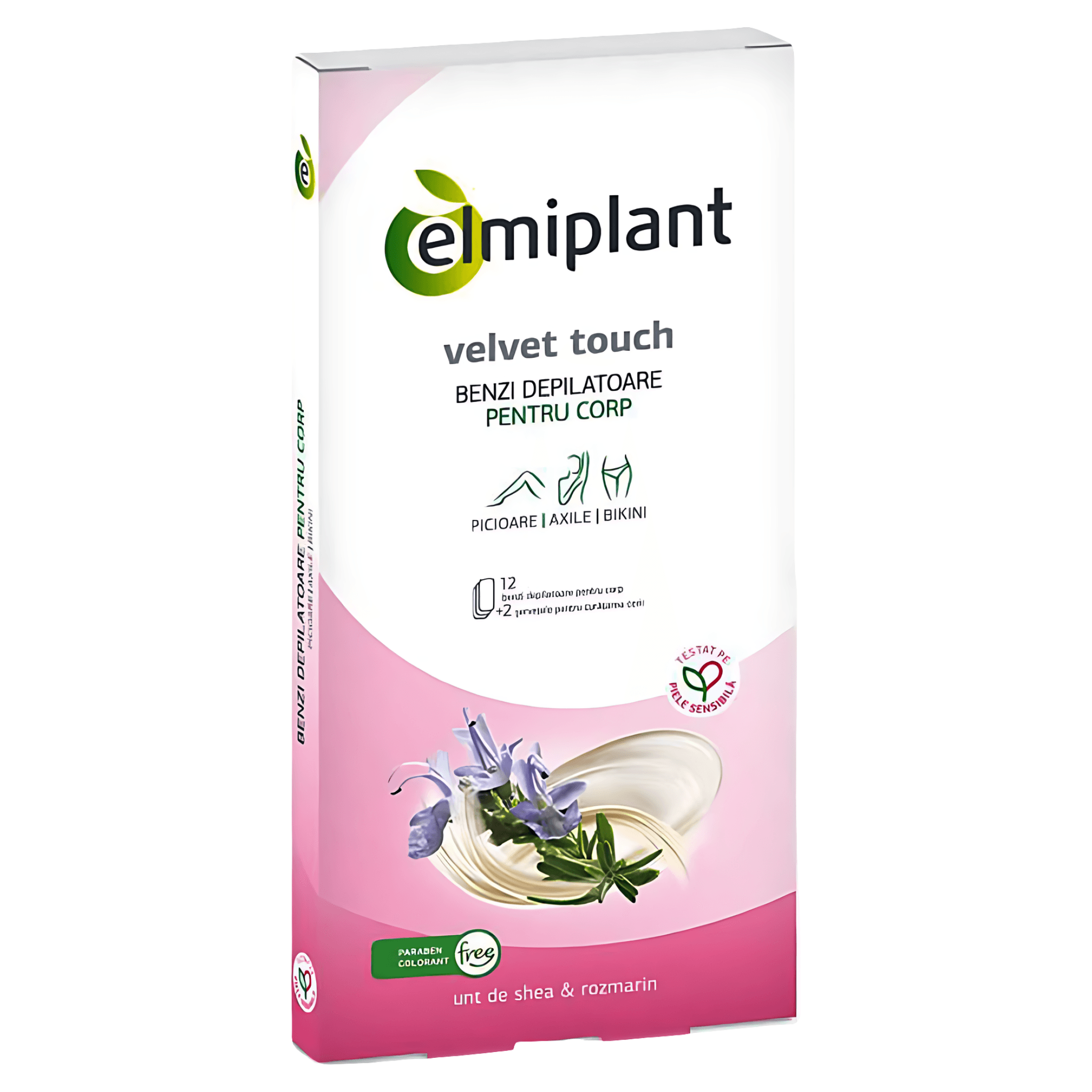 Benzi depilatoare pentru corp Elmiplant, 12 bucati