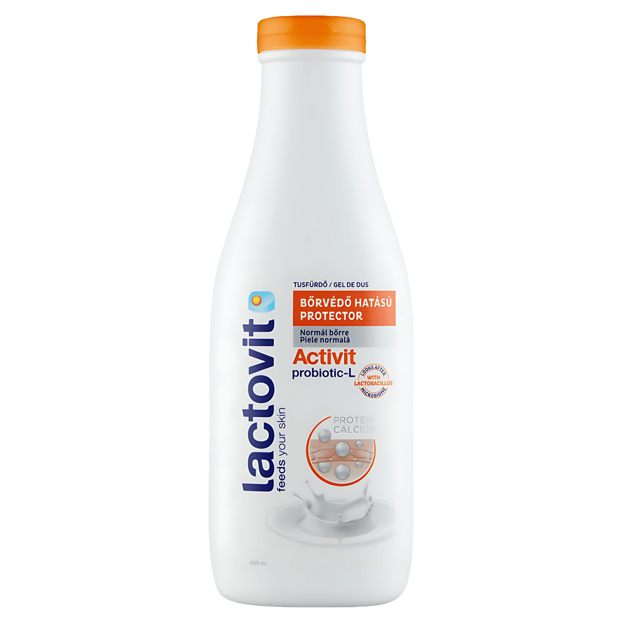 Gel de dus protector Lactovit Activit, 600 ml