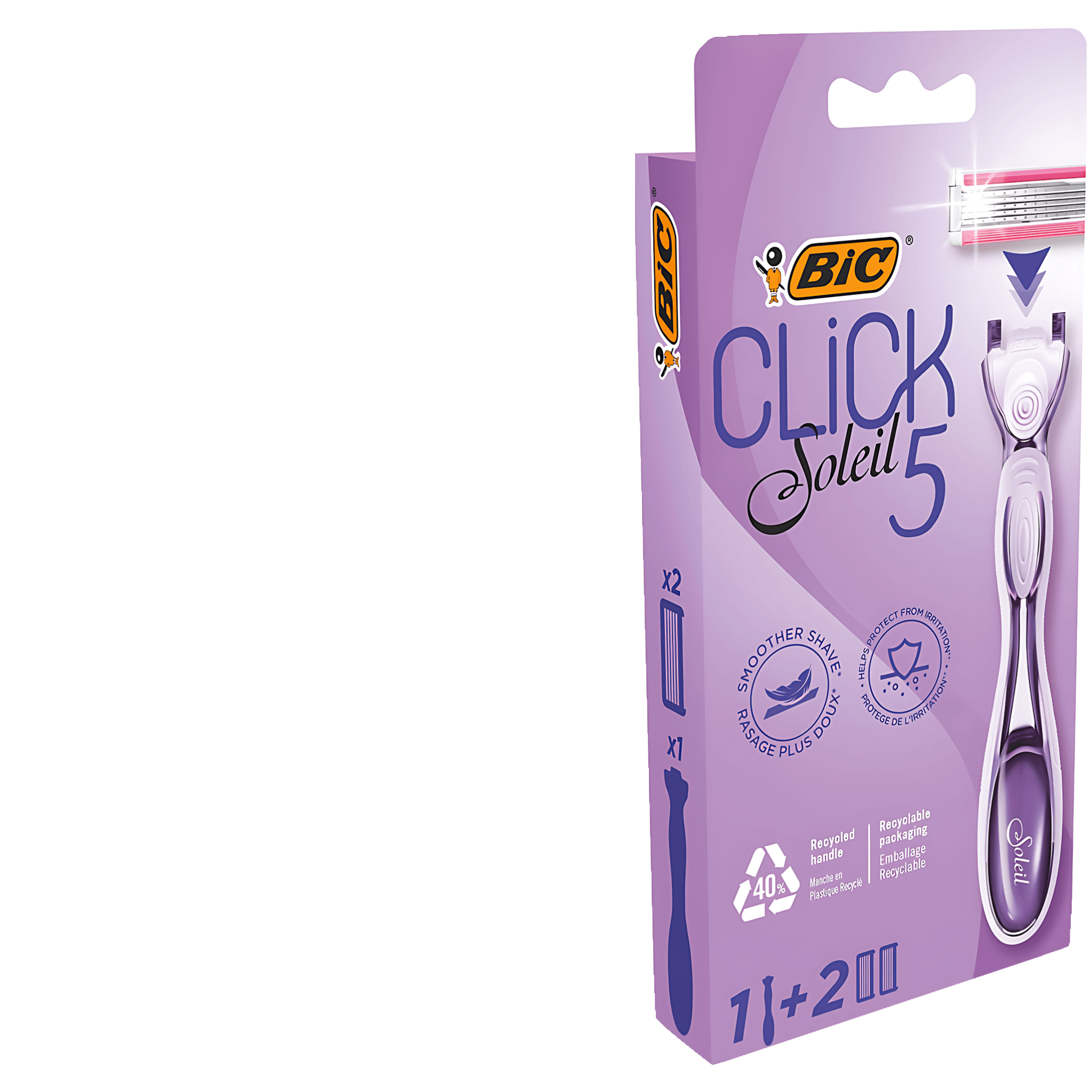 Aparat de ras cu 5 lame si banda hidratanta cu Aloe vera BIC Click