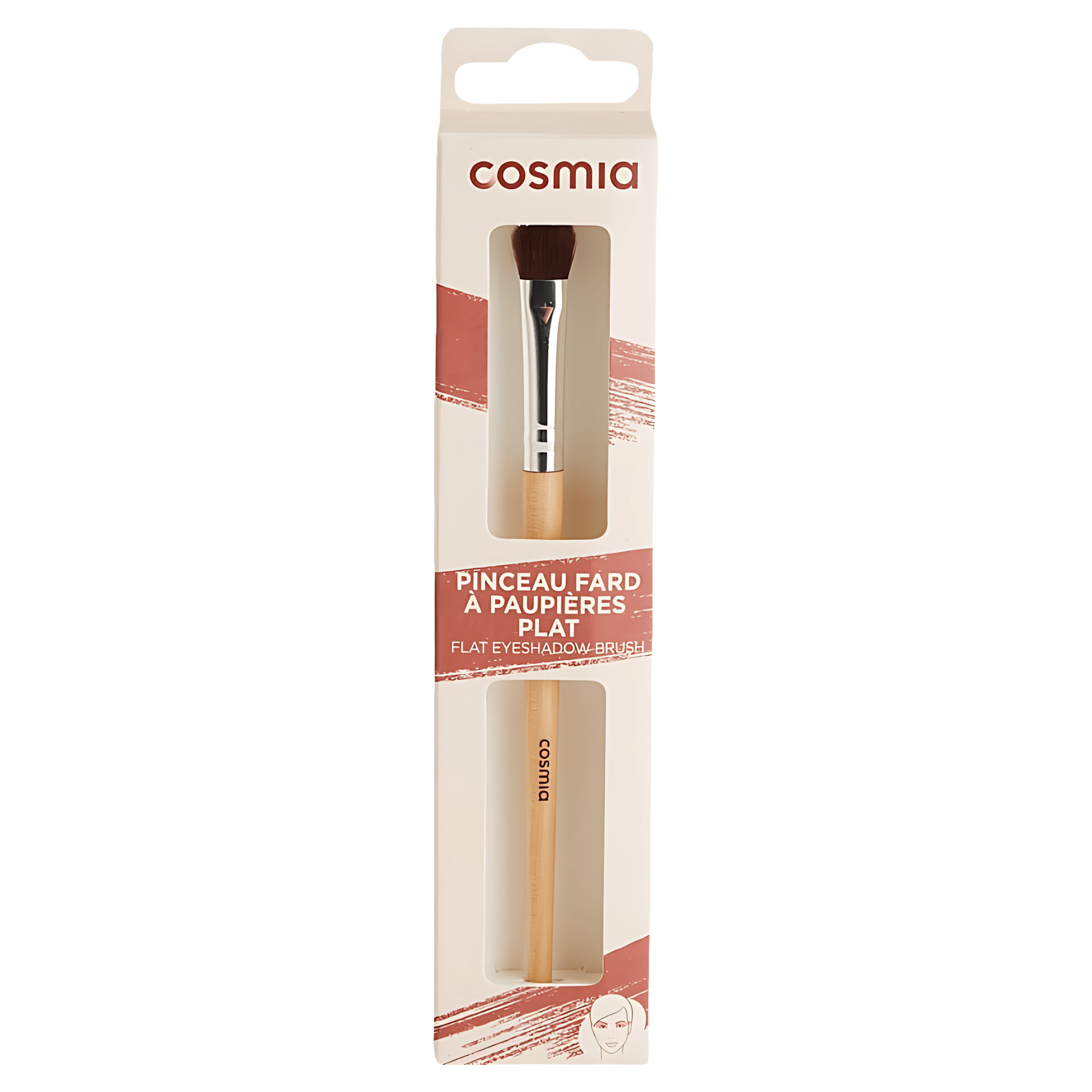 Pensula plata Cosmia eyeshadow flat pentru aplicarea fardului de ochi