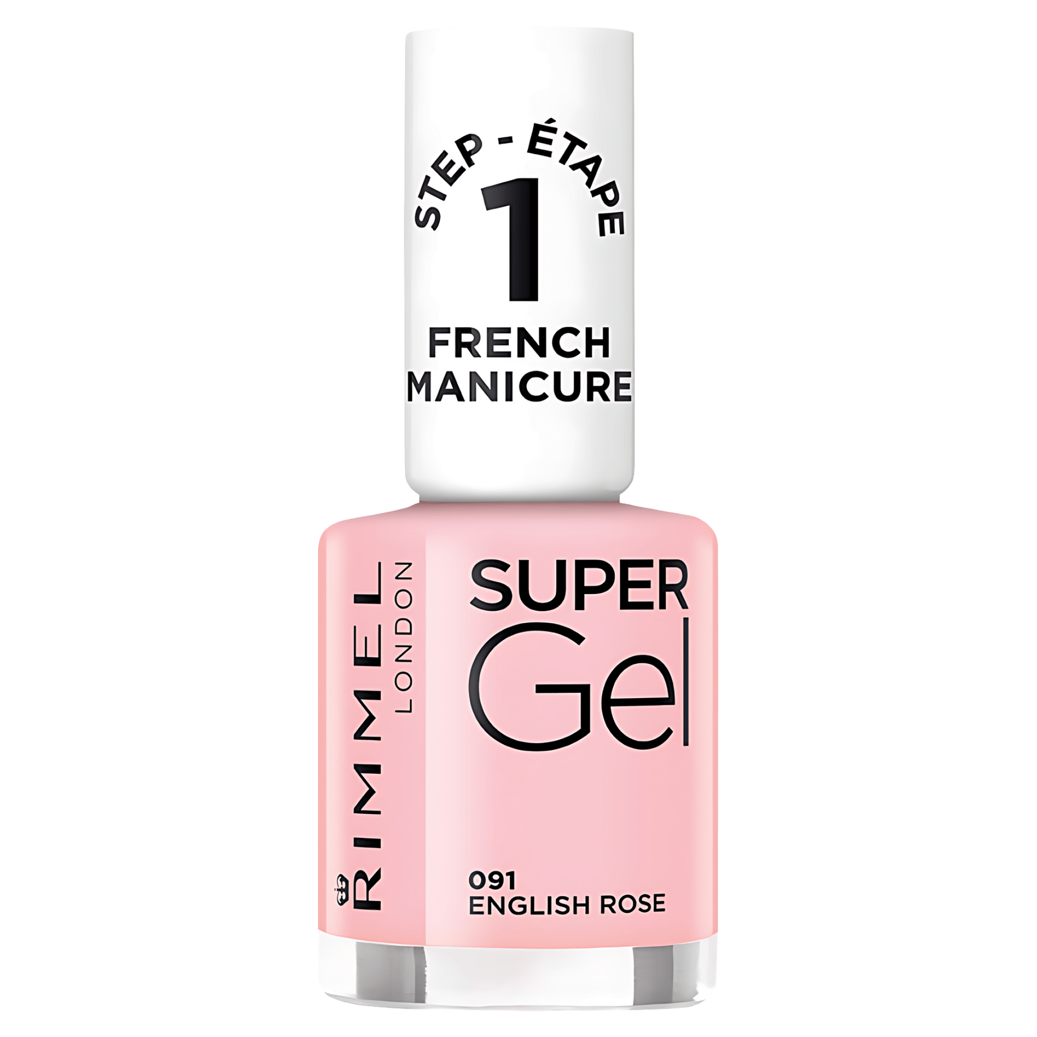 Lac de unghii Super Gel French Manicure, 091 English Rose, 12 ml