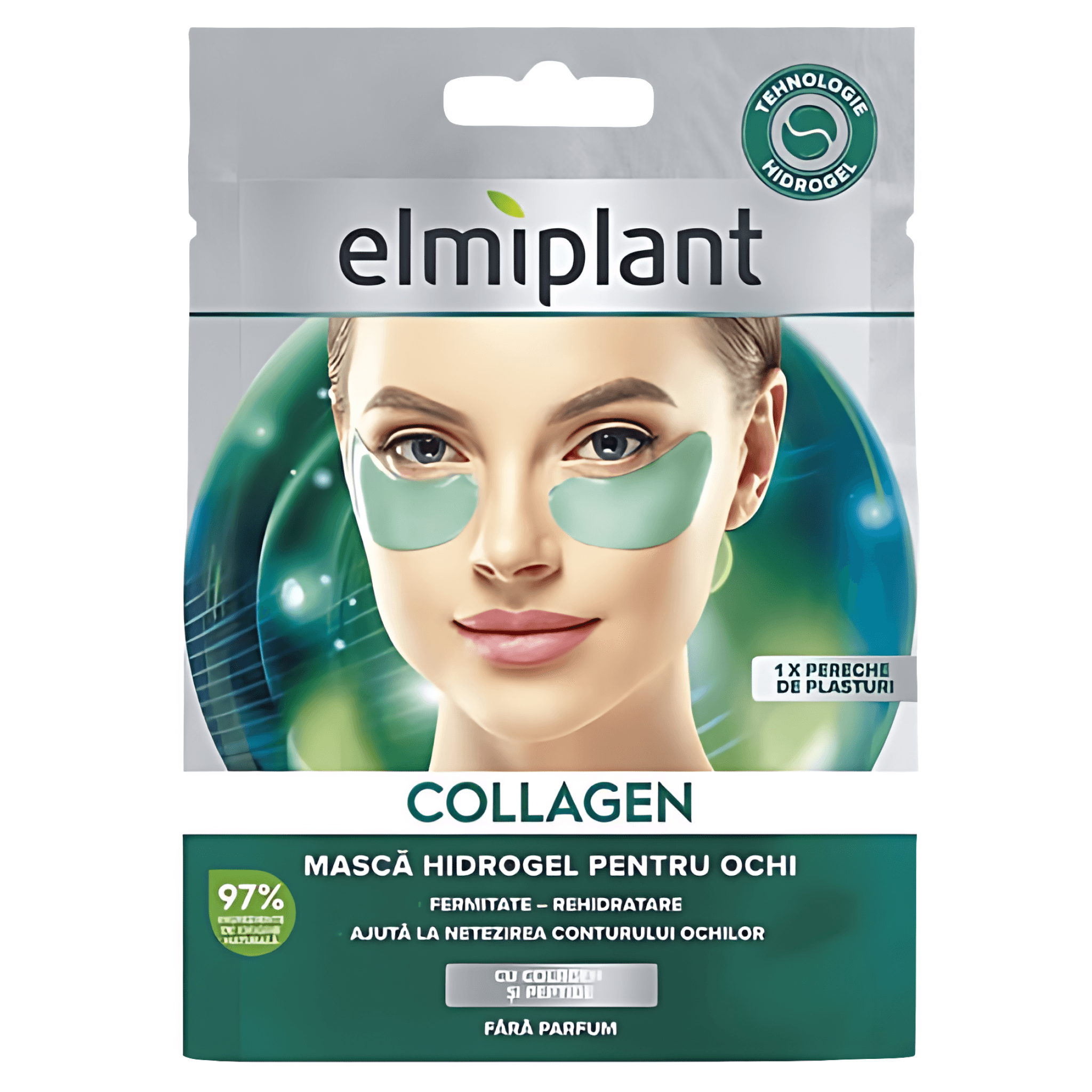 Masca hidrogel pentru ochi Elmiplant Collagen