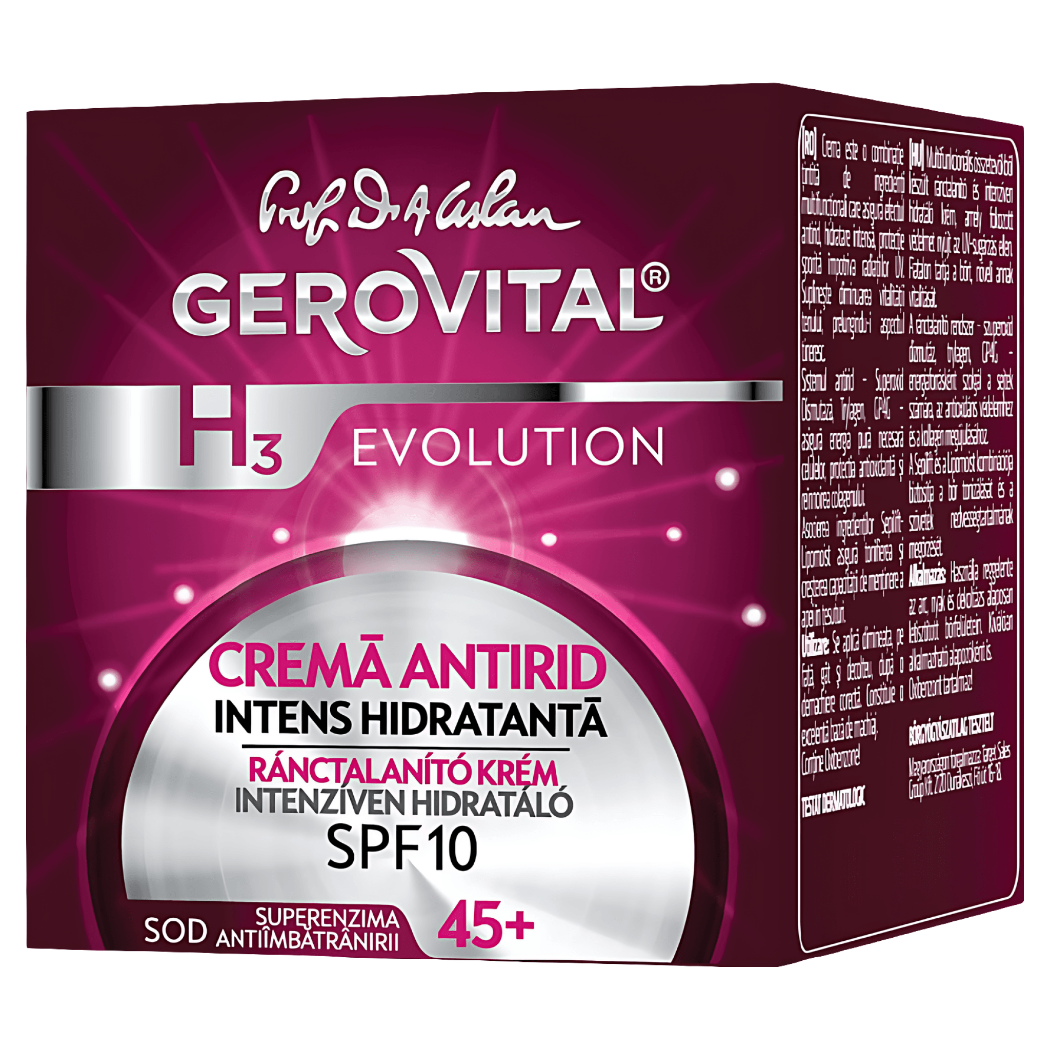 Crema antirid intens hidratanta GH3 Evolution cu FP10