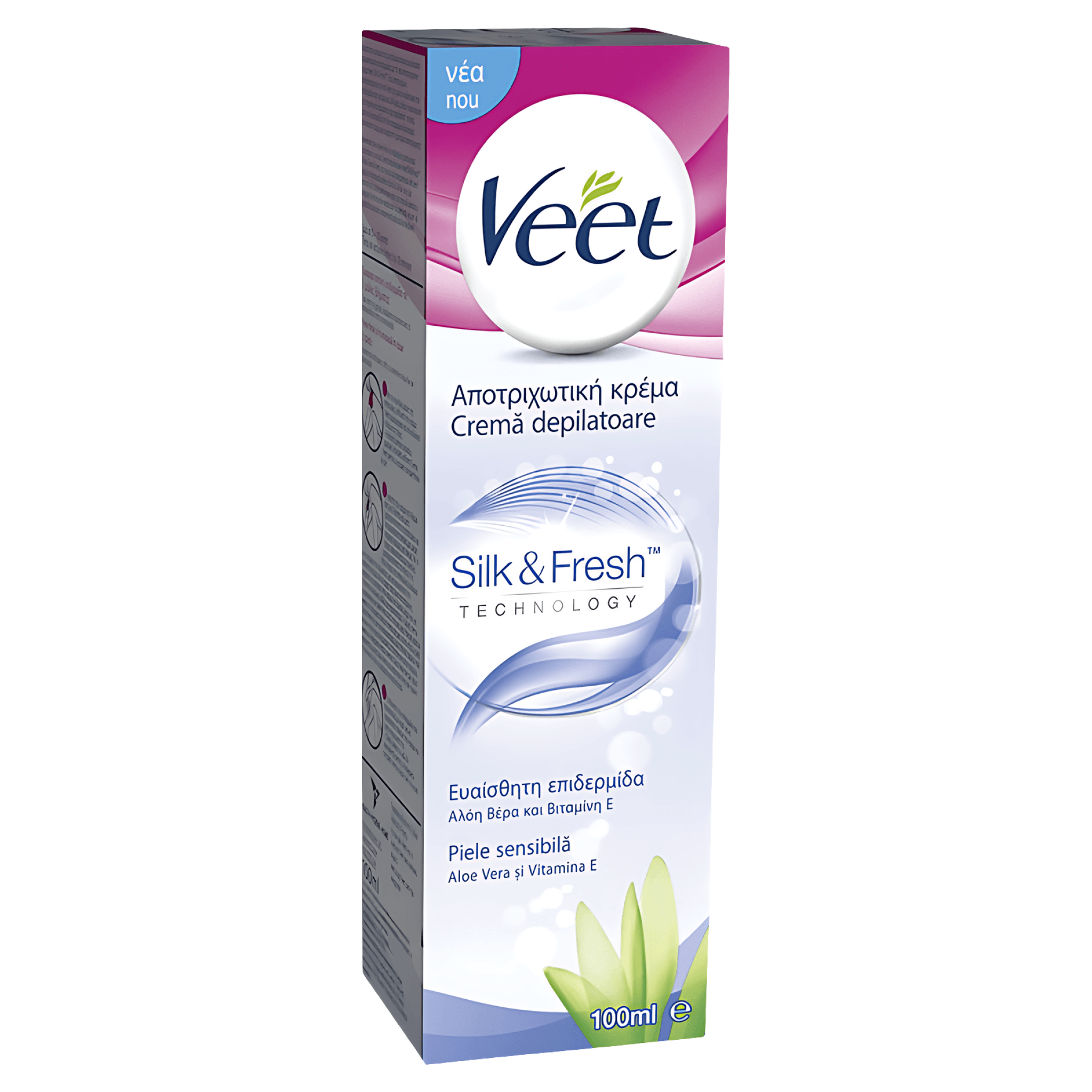 Crema depilatoare Veet Aloe Vera si Vitamina E pentru piele sensibila 100 ml