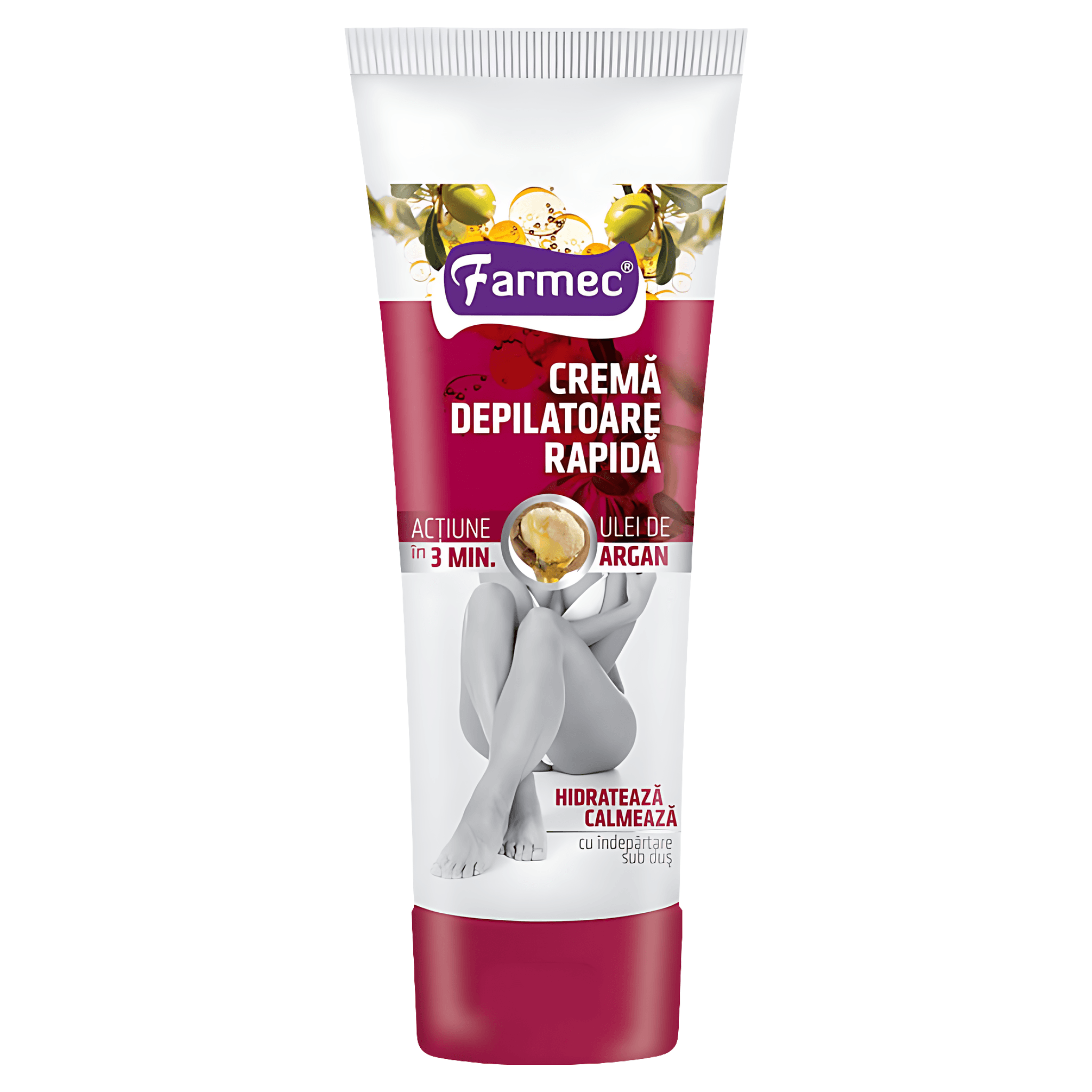 Crema depilatoare rapida Farmec cu argan, 150 ml