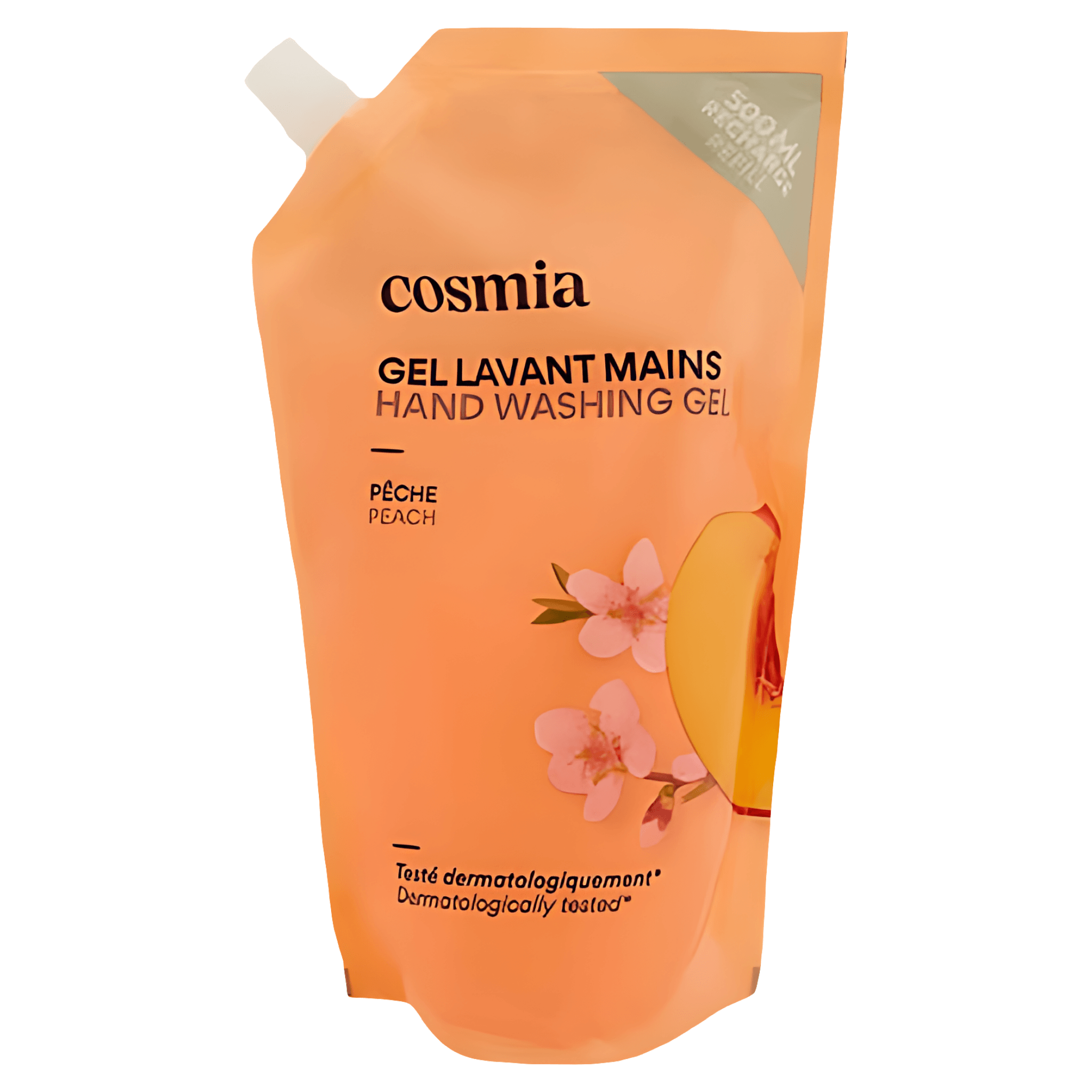 Rezerva sapun lichid cu parfum de piersica Cosmia, 500 ml