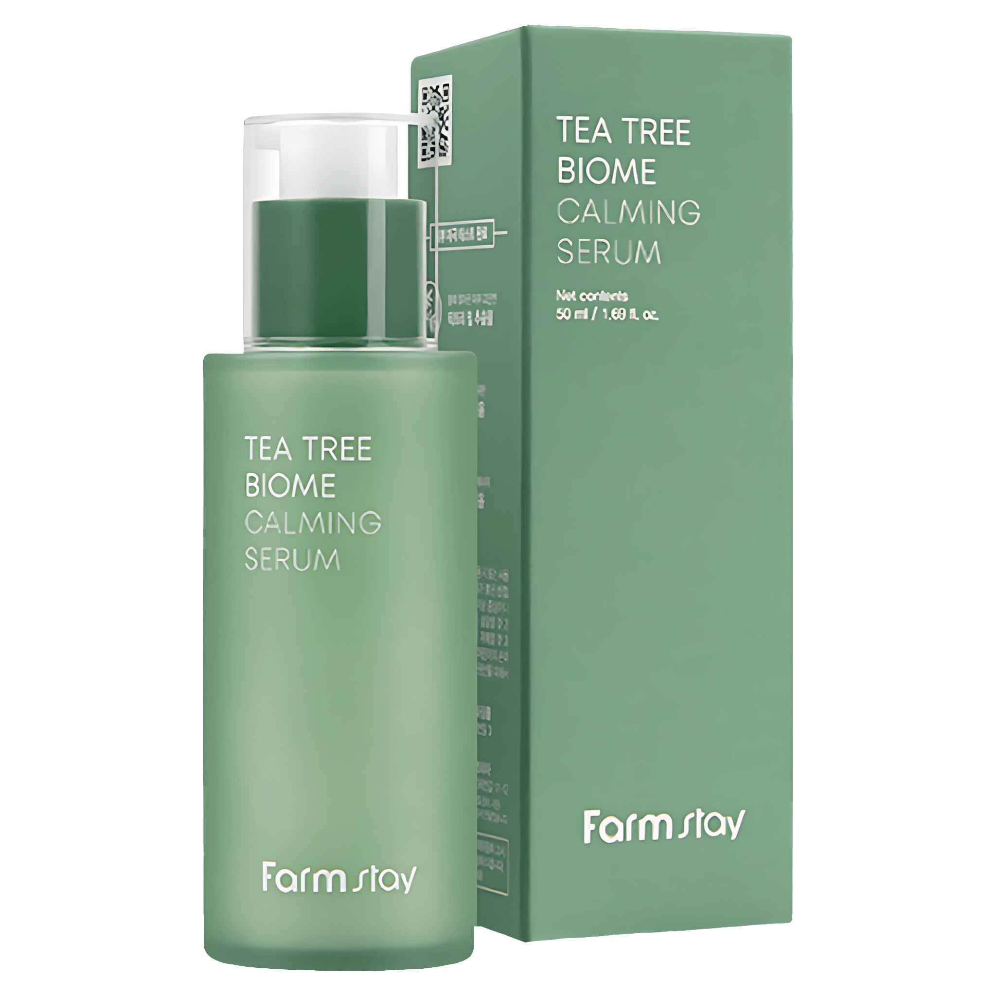 Ser de fata calmant cu extract de ceai verde Farmstay Tea Tree Biome, 50 ml