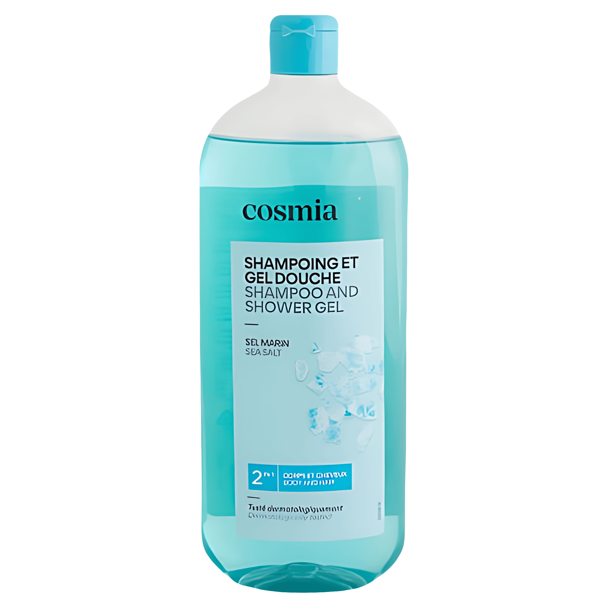Sampon si gel de dus Cosmia, cu sare de mare, 750 ml