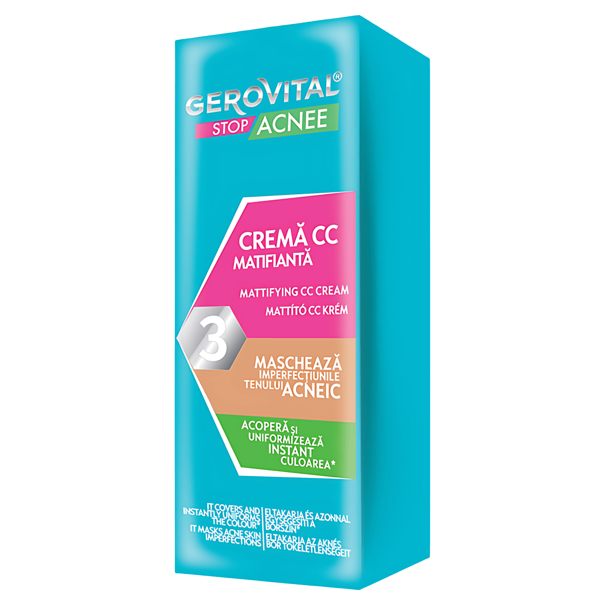 Crema CC matifianta Gerovital stop acnee 30ml