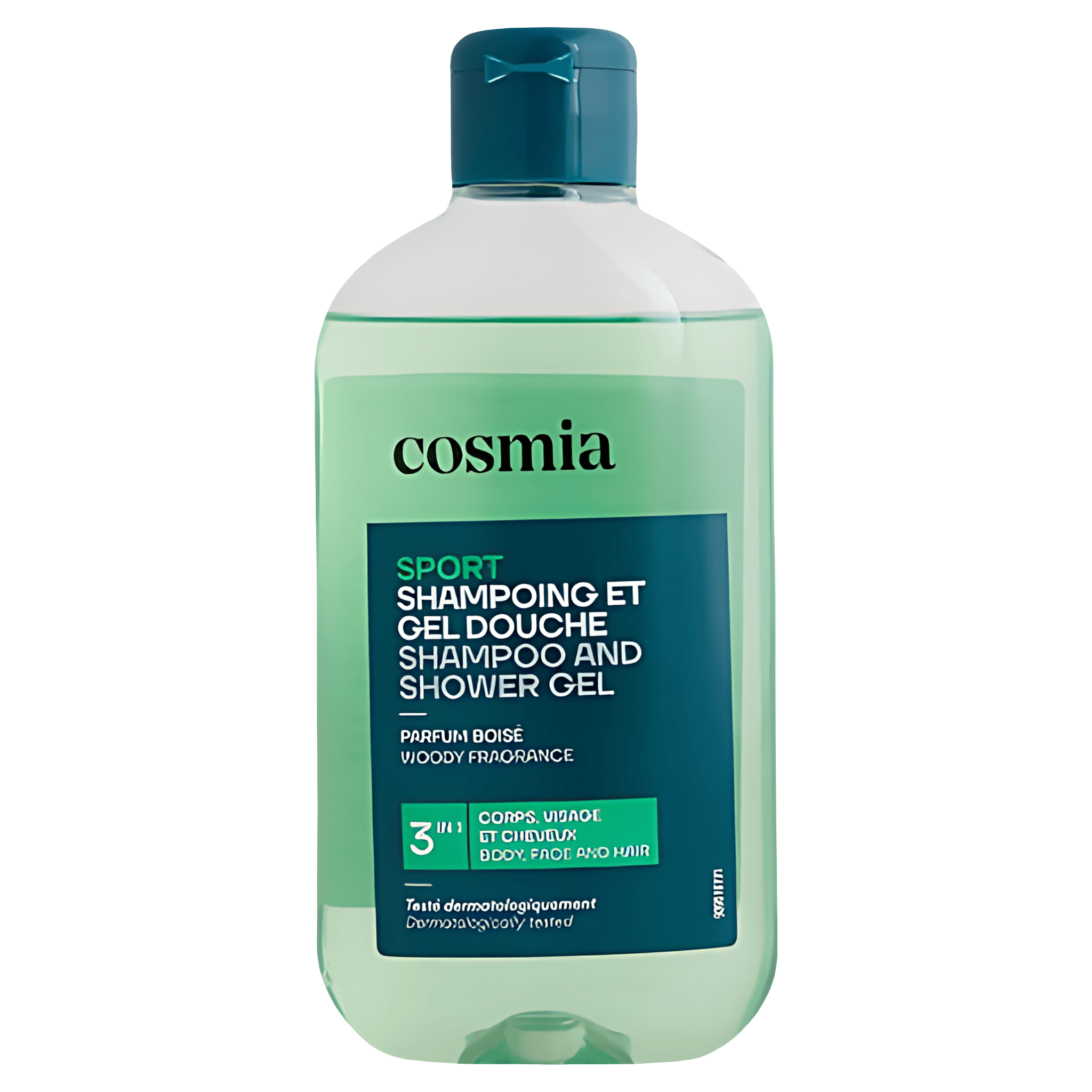 Sampon si gel de dus pentru barbati Cosmia Sport Woody Fragrance, 250 ml