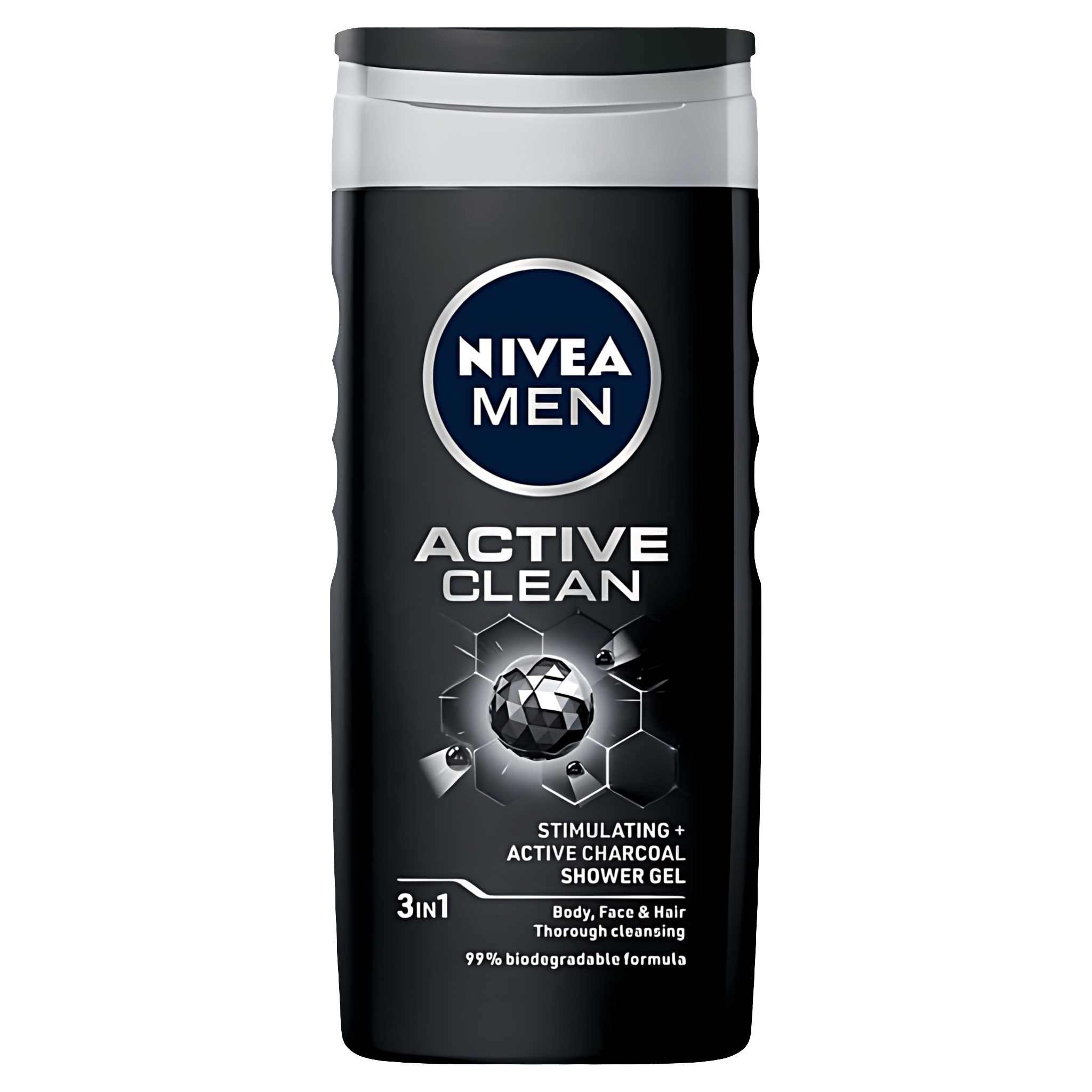 Gel de dus Nivea Men Active Clean 3 in 1, 250 ml