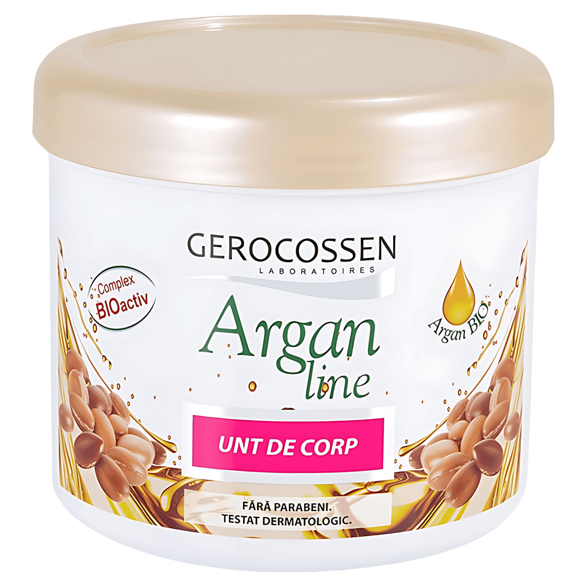 Unt de corp Gerocossen Argain Line cu ulei de Argan organic  450 ml