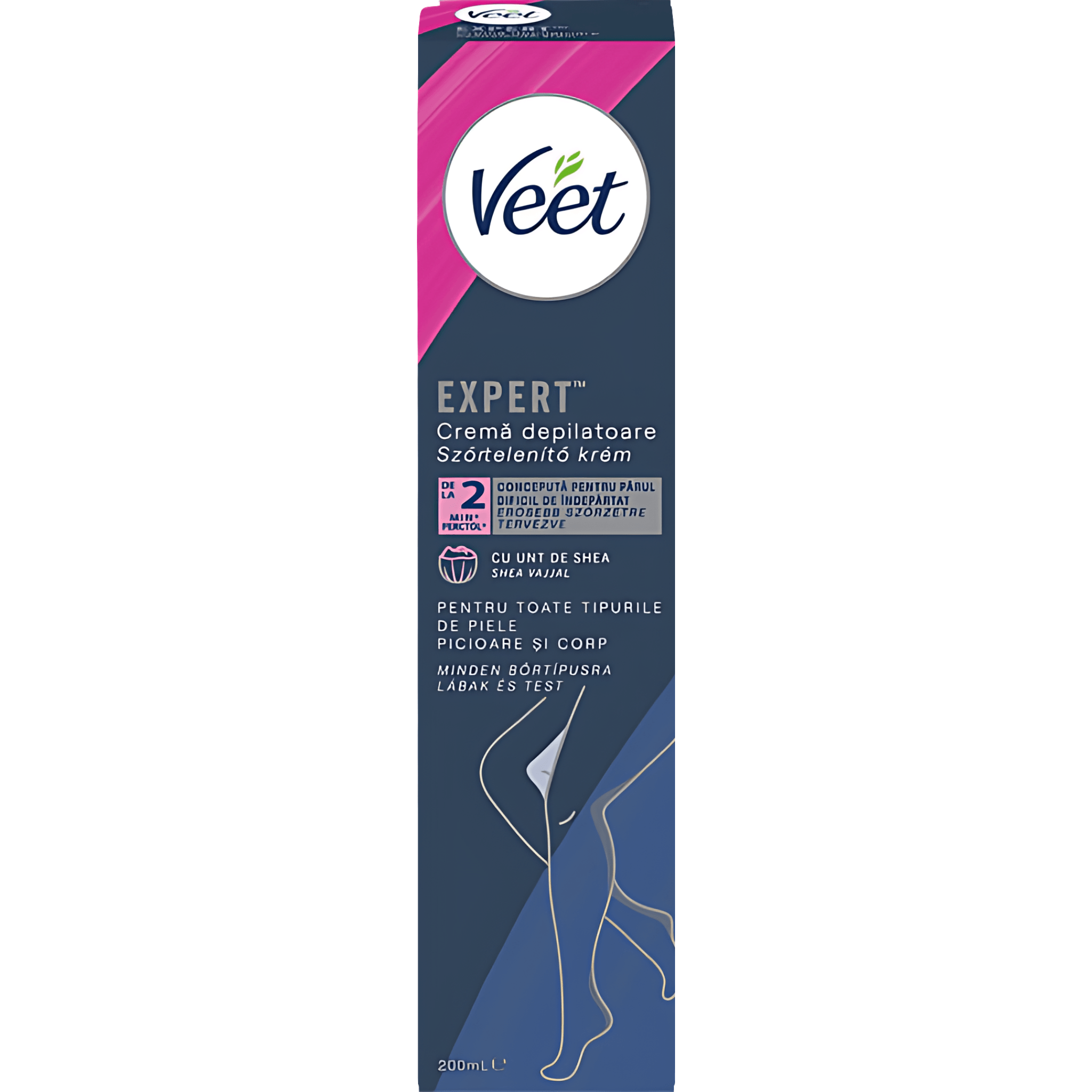 Crema depilatoare cu unt de shea Veet Expert, 200 ml