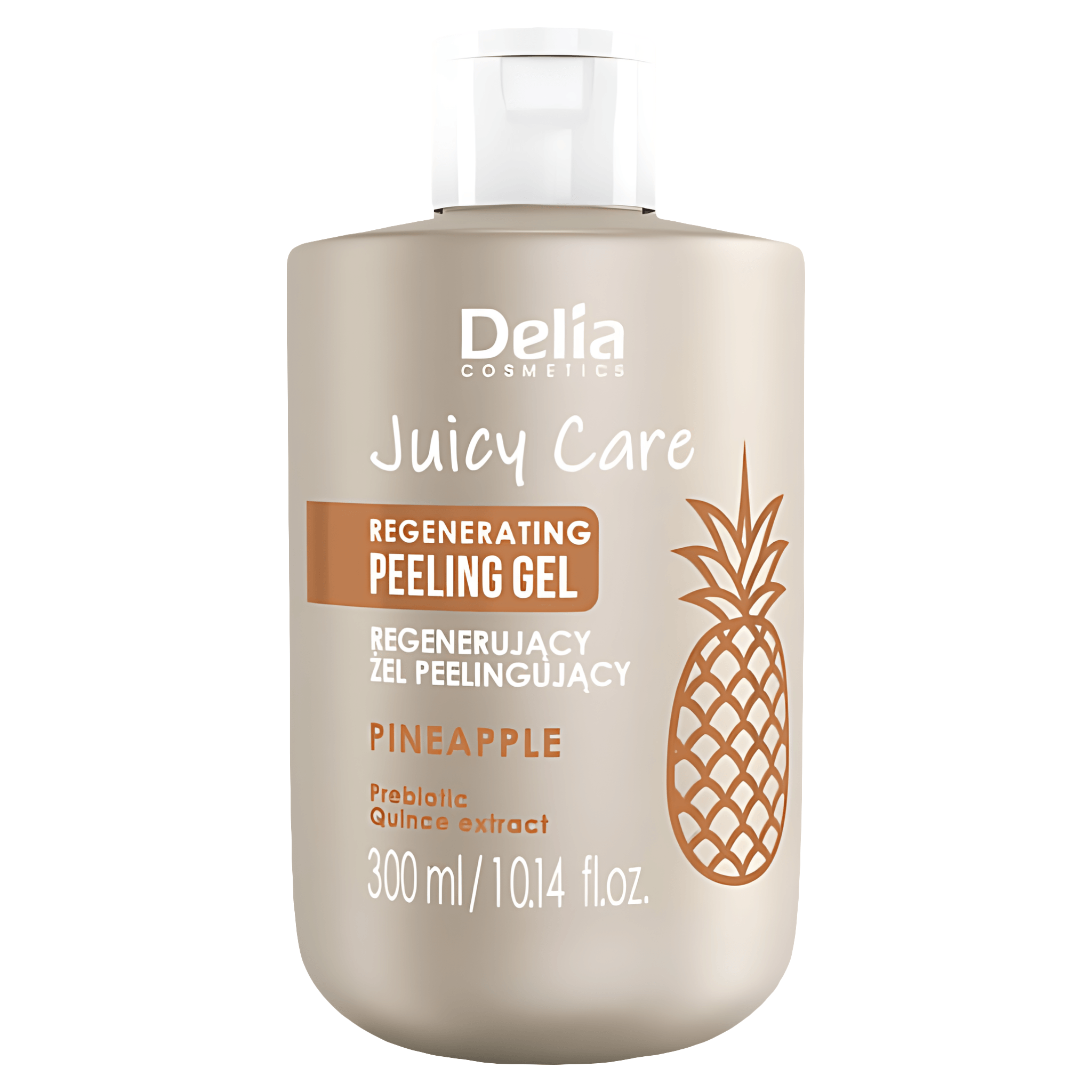 Gel regenerant cu aroma de ananas Delia Cosmetics Juicy Care, 300 ml