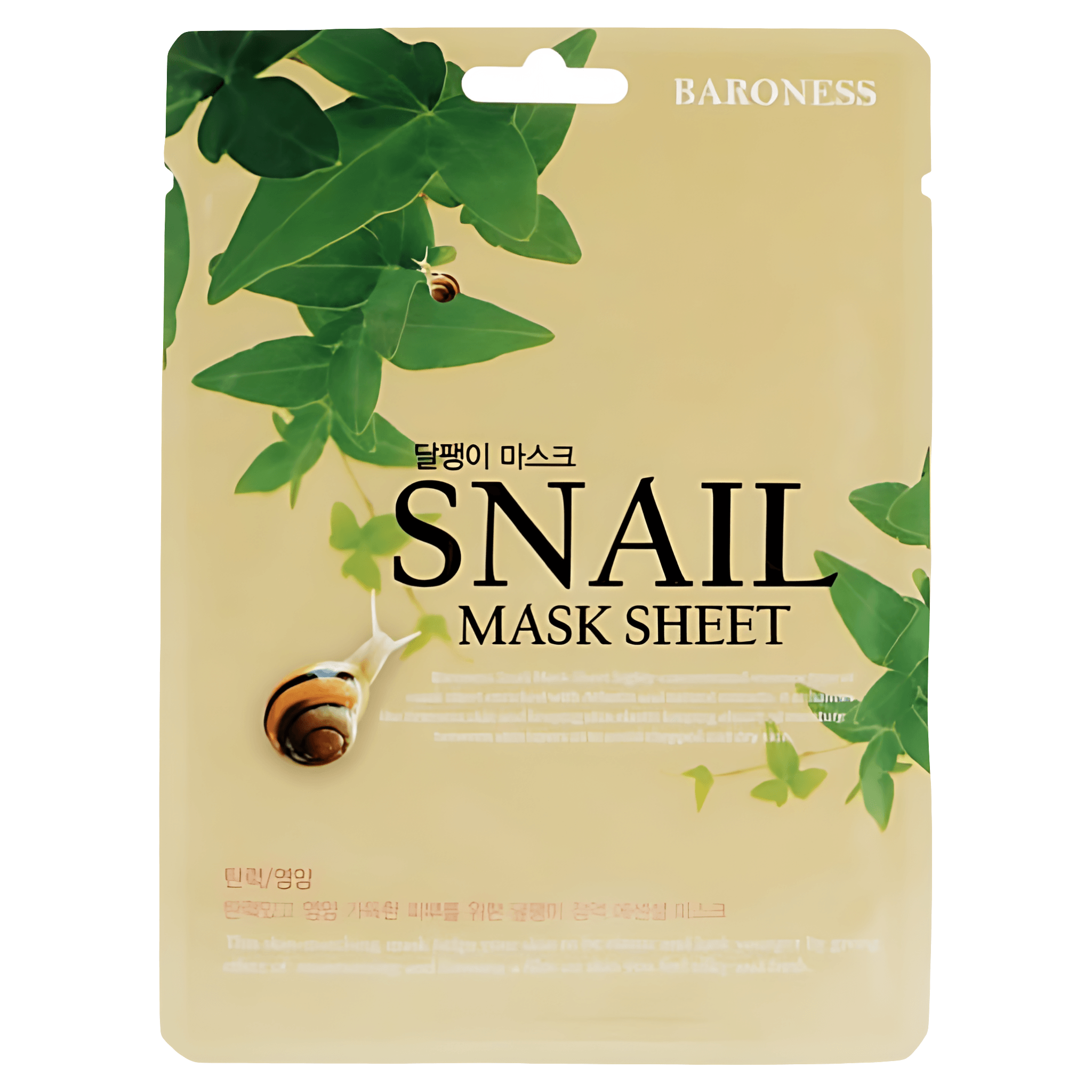 Masca servetel Baroness cu mucus de melc, 21 g