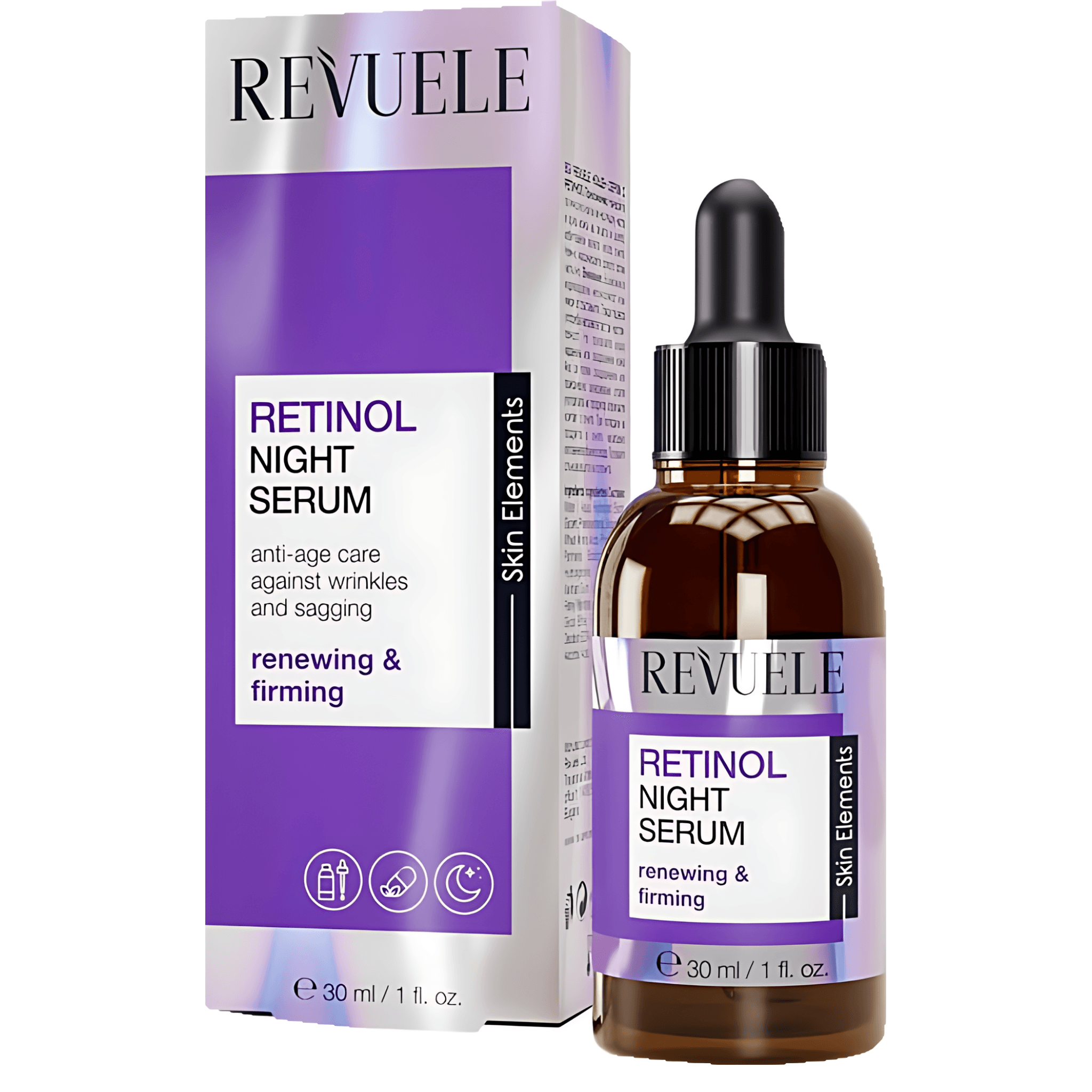 Serum antirid de noapte Revuele cu retinol, 30 ml