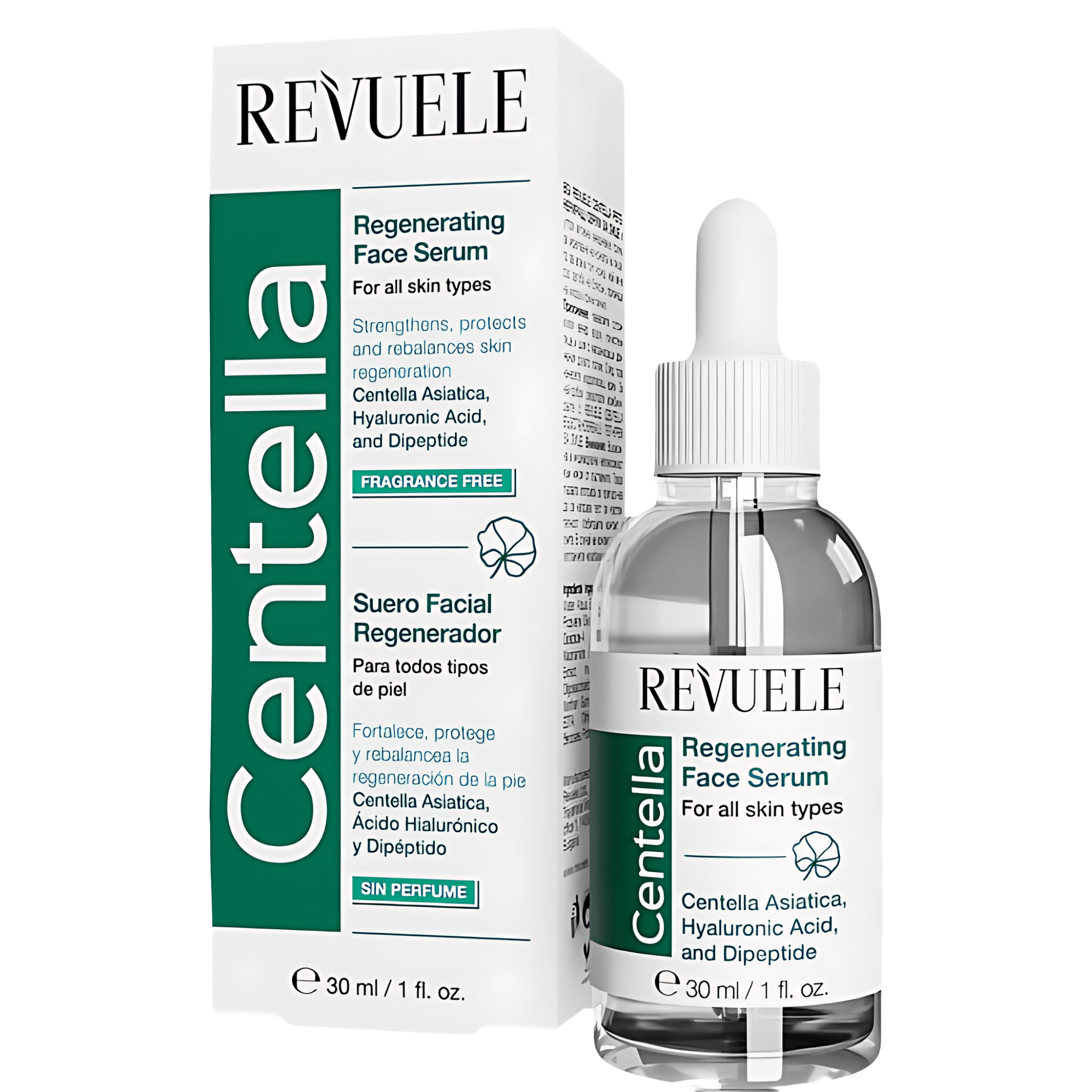 Serum pentru ten cu efect de regenerare Revuele Centella, 30 ml