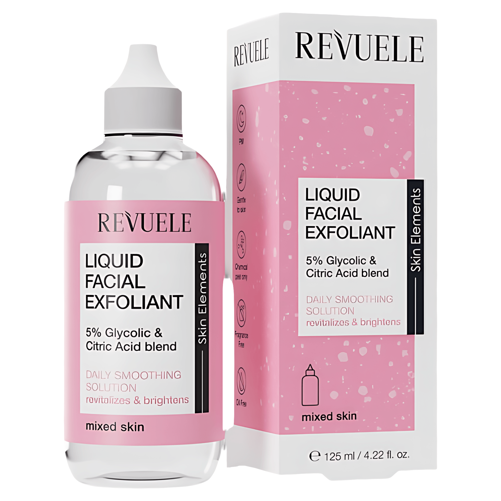 Serum exfoliant pentru ten mixt Revuele 5% Acid Glycolic & Acid Citric, 125 ml
