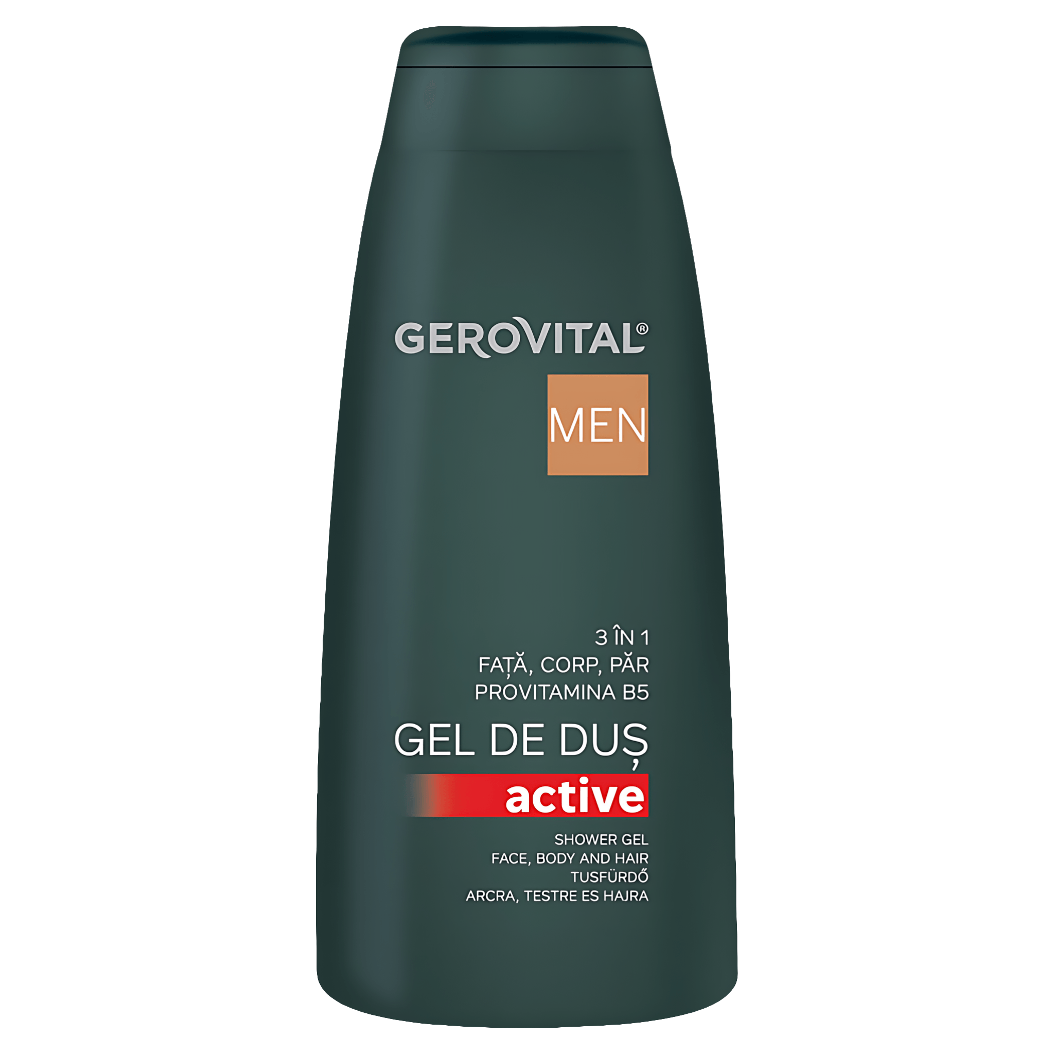 Gel de dus Gerovital GH3 Men active 3 in 1, 400 ml