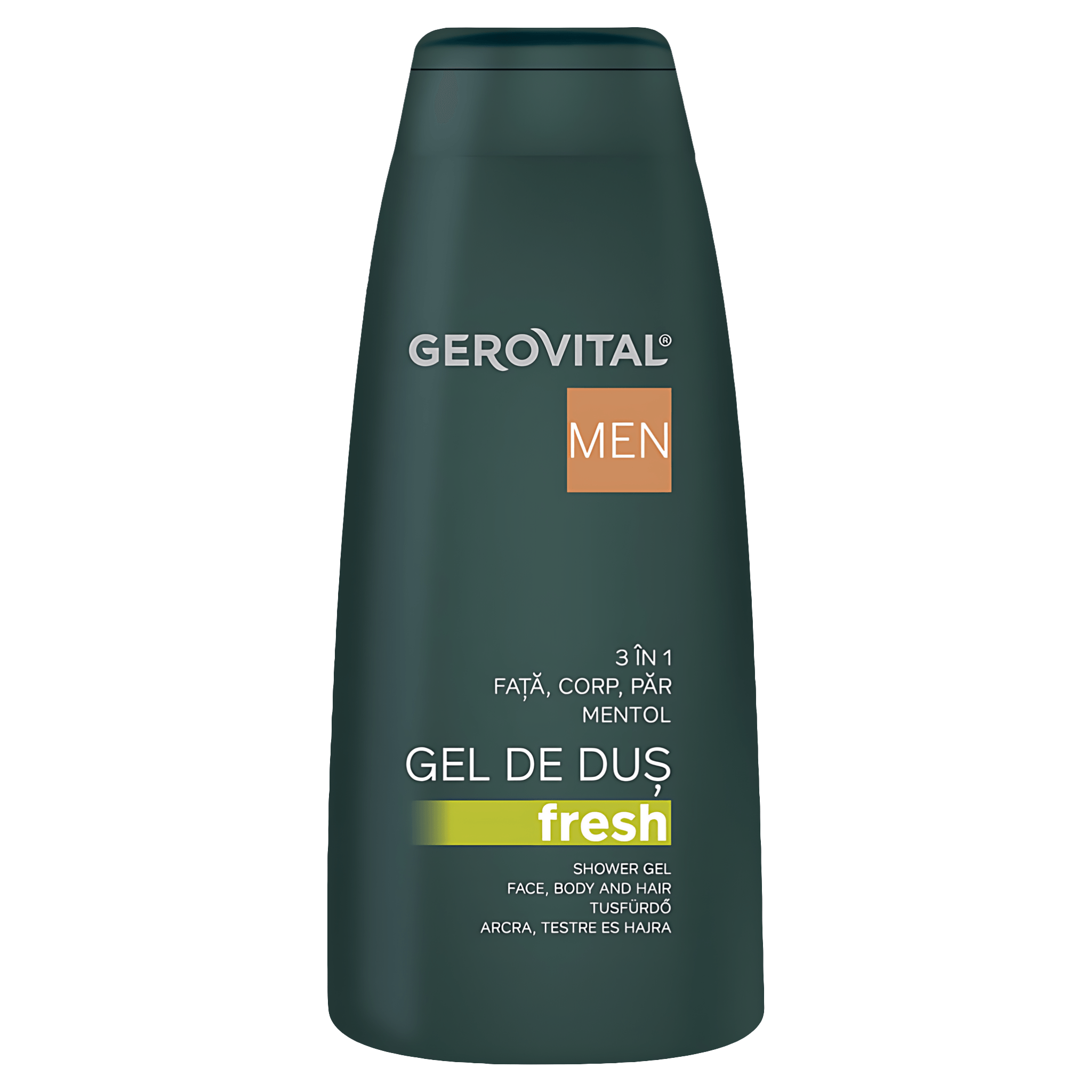 Gel de dus Gerovital GH3 Men fresh 3 in 1, 400 ml