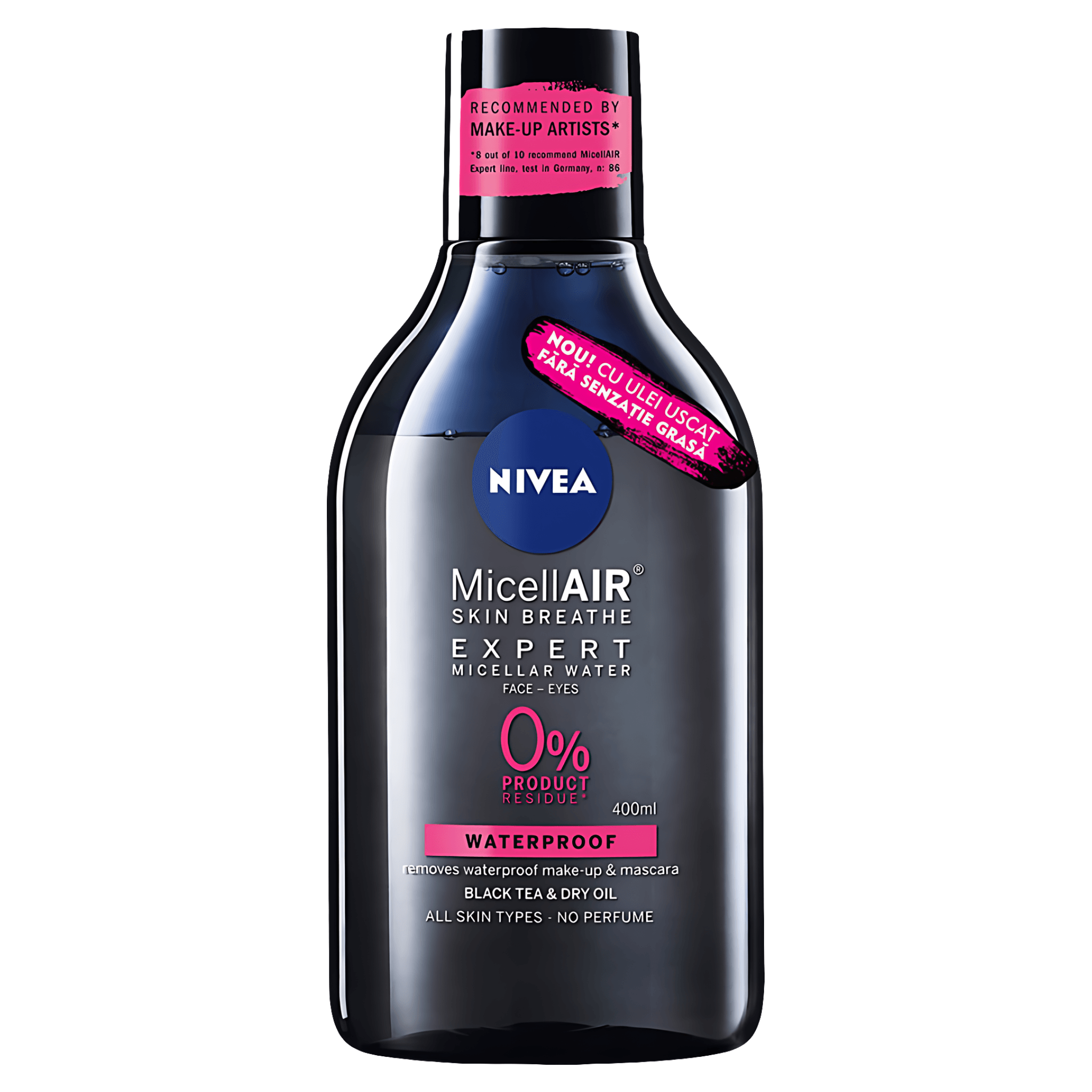 Apa micelara bifazica Nivea MicellAIR Expert Waterproof 400ml