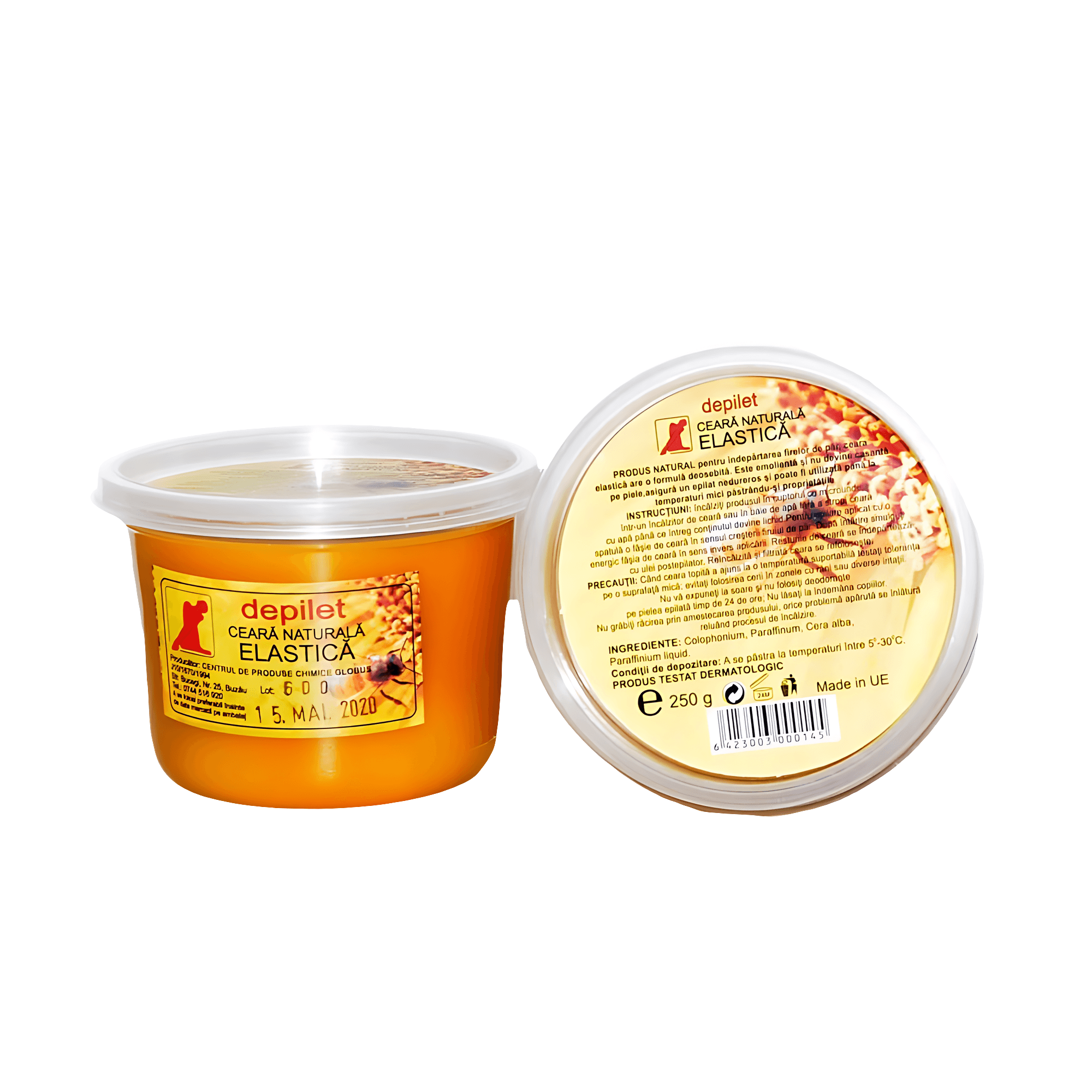 Ceara naturala elastica Depilet, 250ml