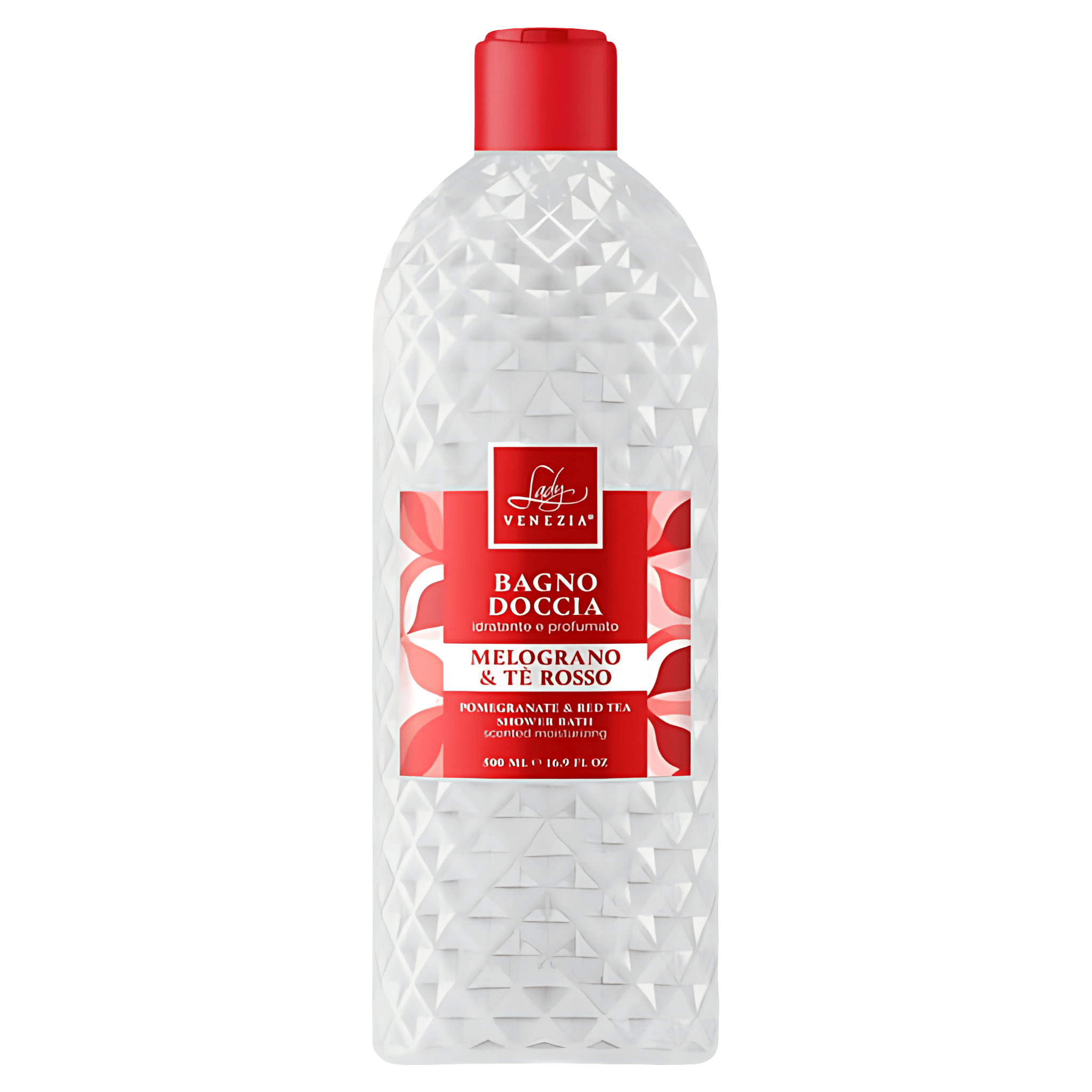 Gel de dus Lady Venezia Rainbow Rodie si Ceai rosu, 500 ml