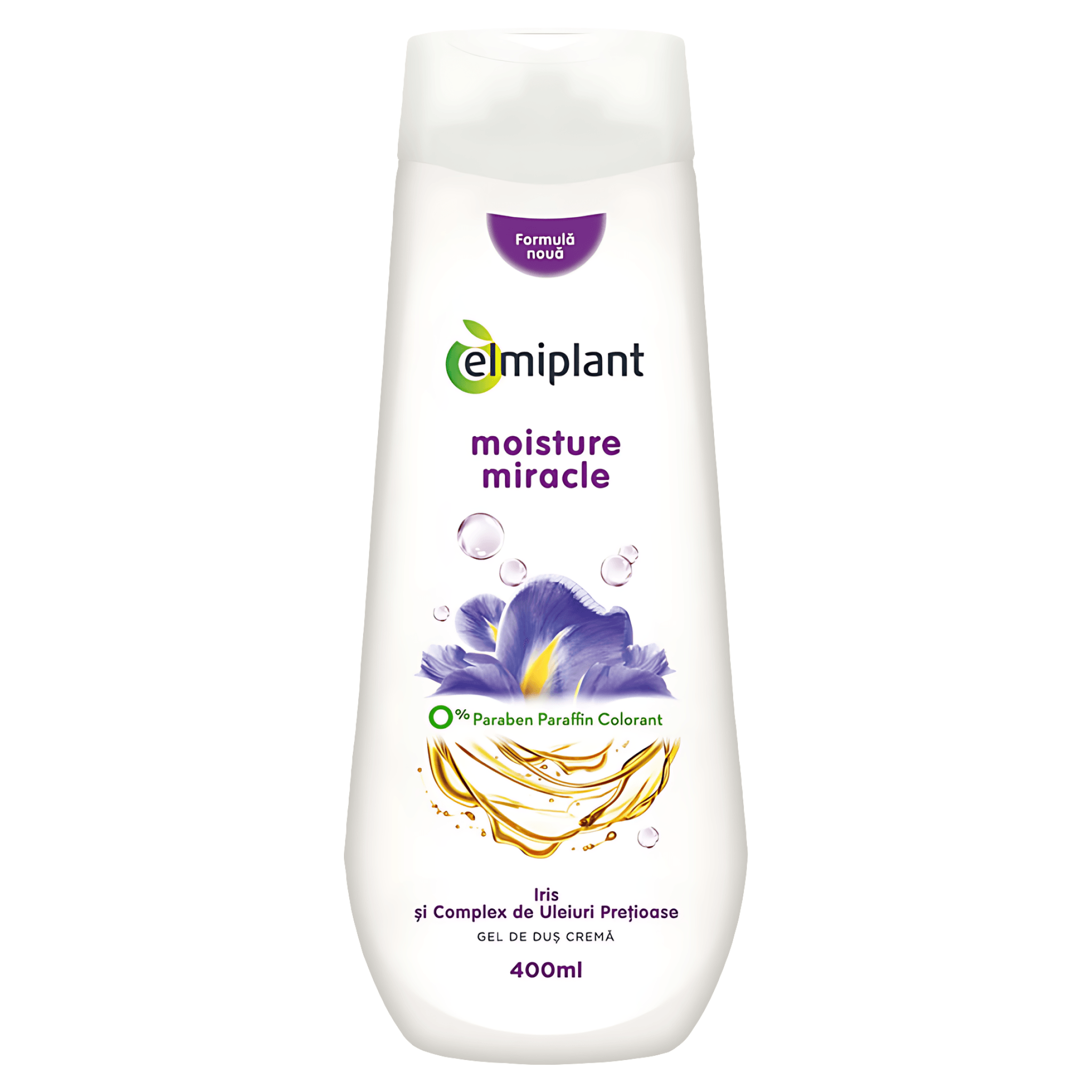 Gel de dus cu extract de iris si uleiuri pretioase Elmiplant, 400ml