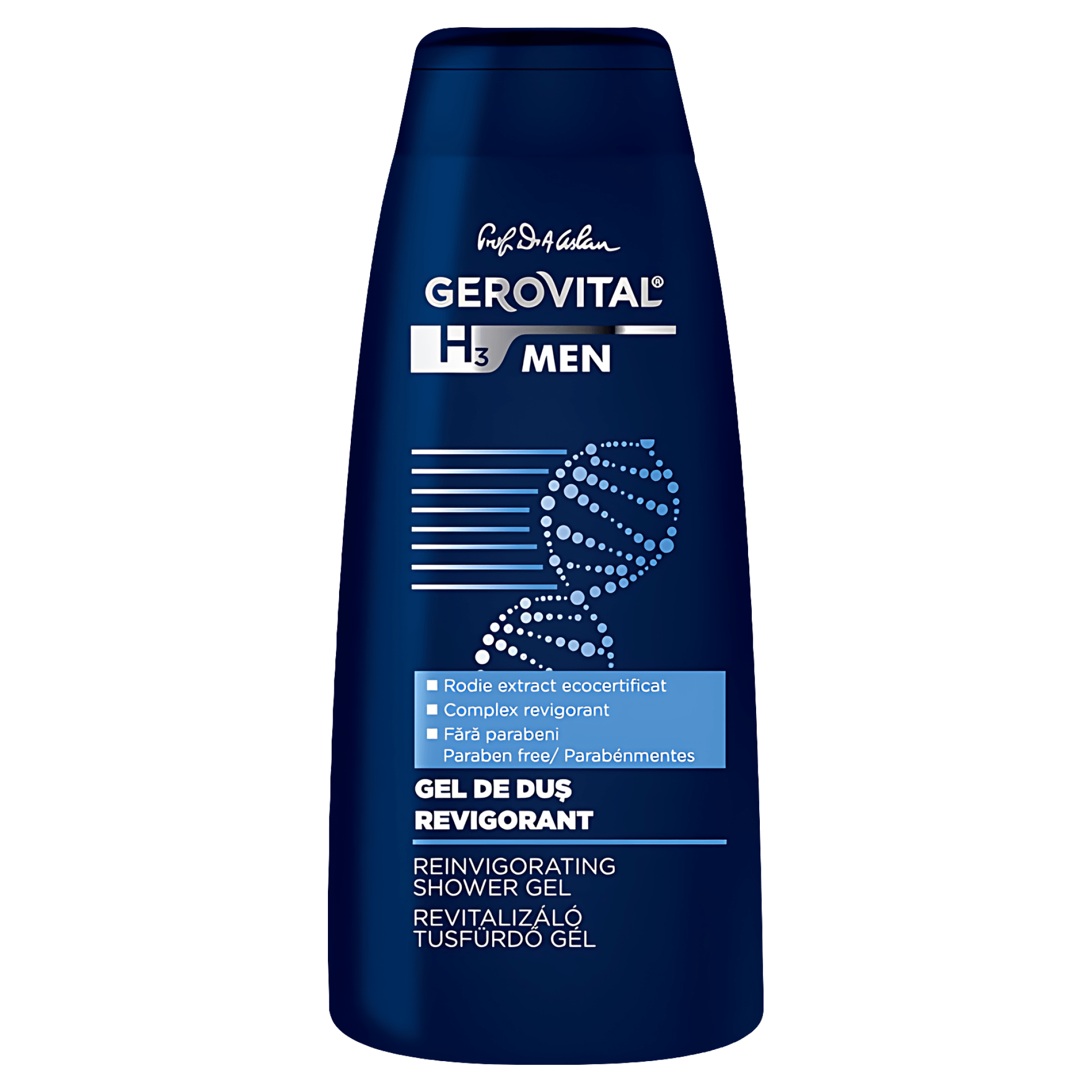 Gel de dus GH3 Men revigorant, 400 ml