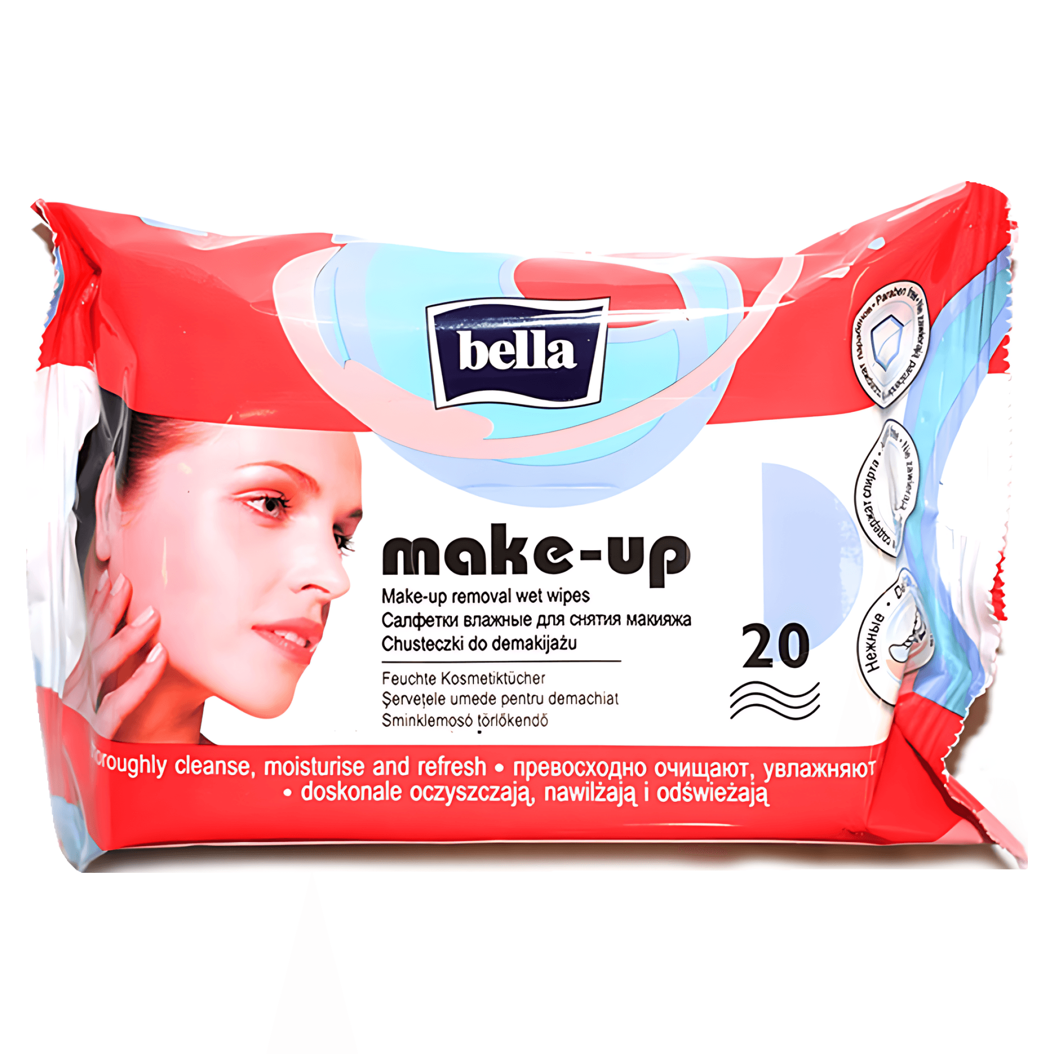 Servetele umede demachiante Bella, 20 bucati