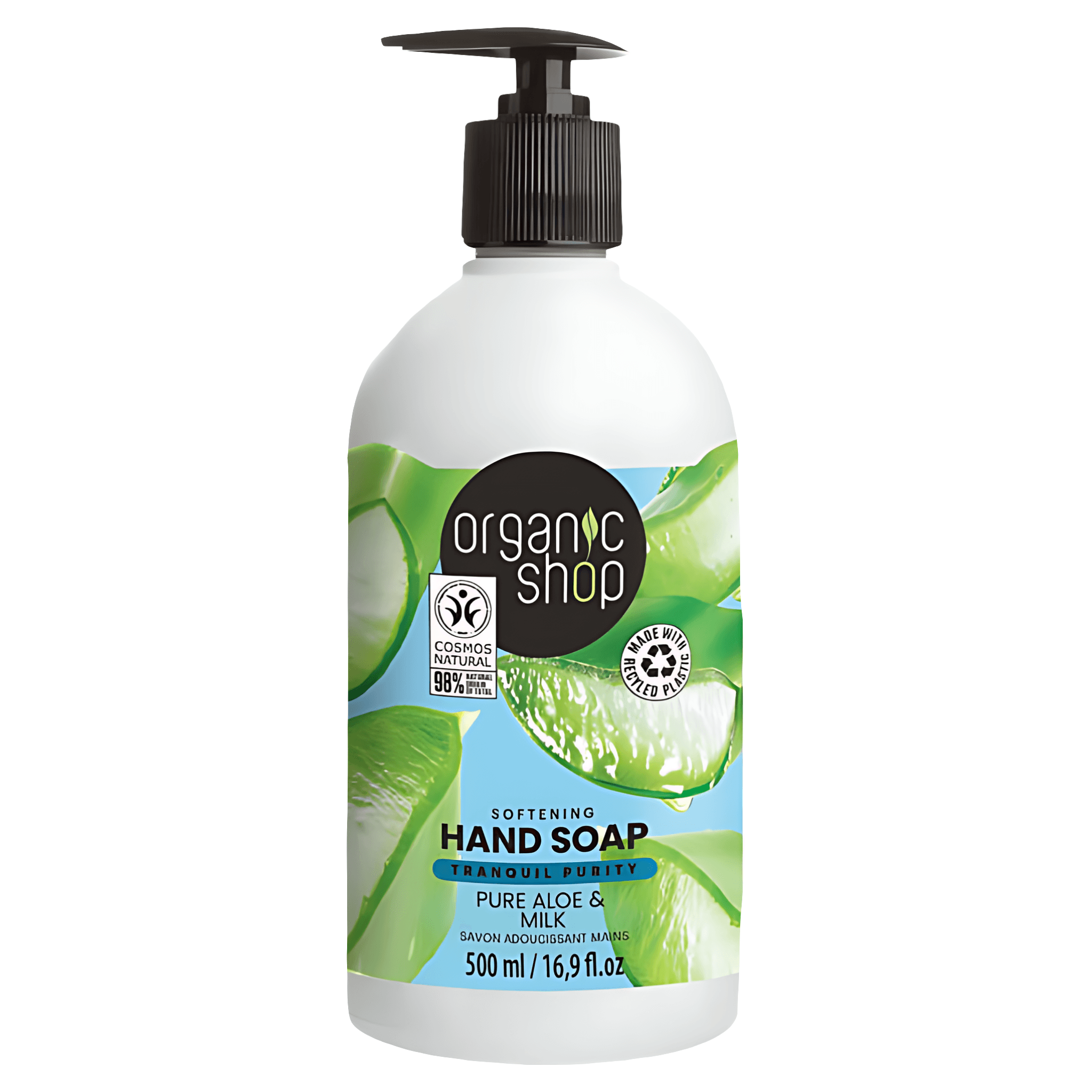 Sapun lichid Organic Shop Aloe & Milk, 500 ml