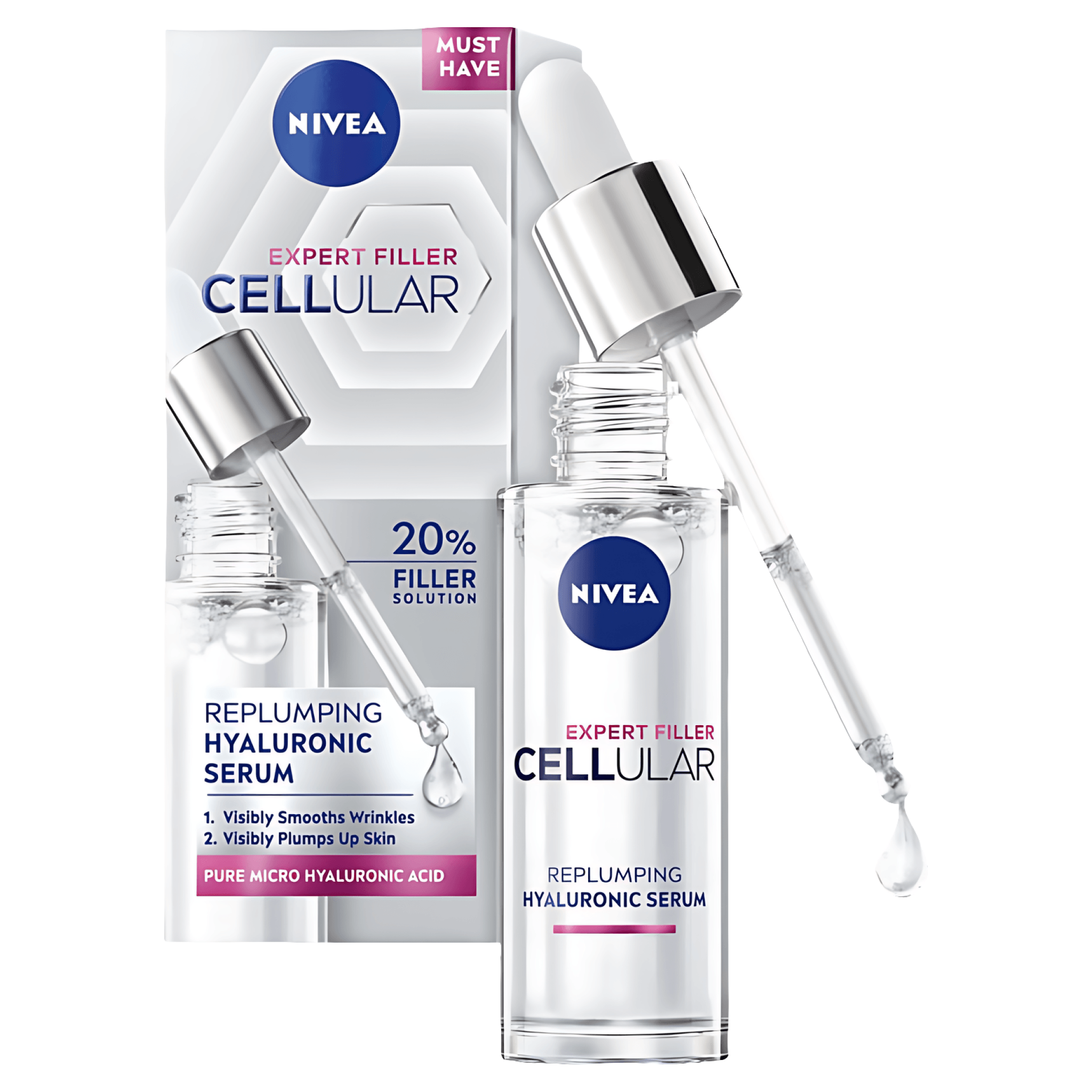 Ser pentru ten Nivea Cellular Luminous Anti-imbatranire, 30 ml