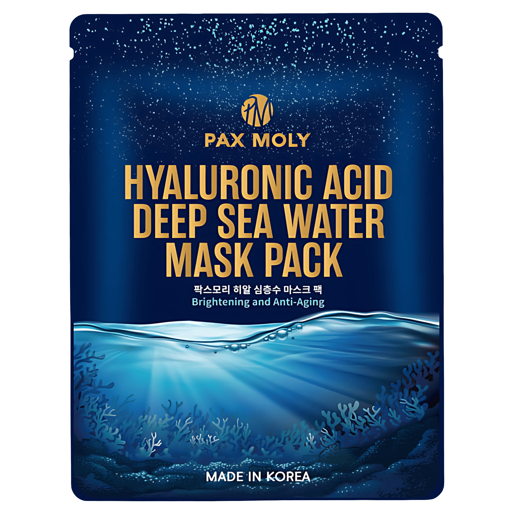 Masca servetel cu acid hialuronic si minerale marine PaxMoly, 25 ml