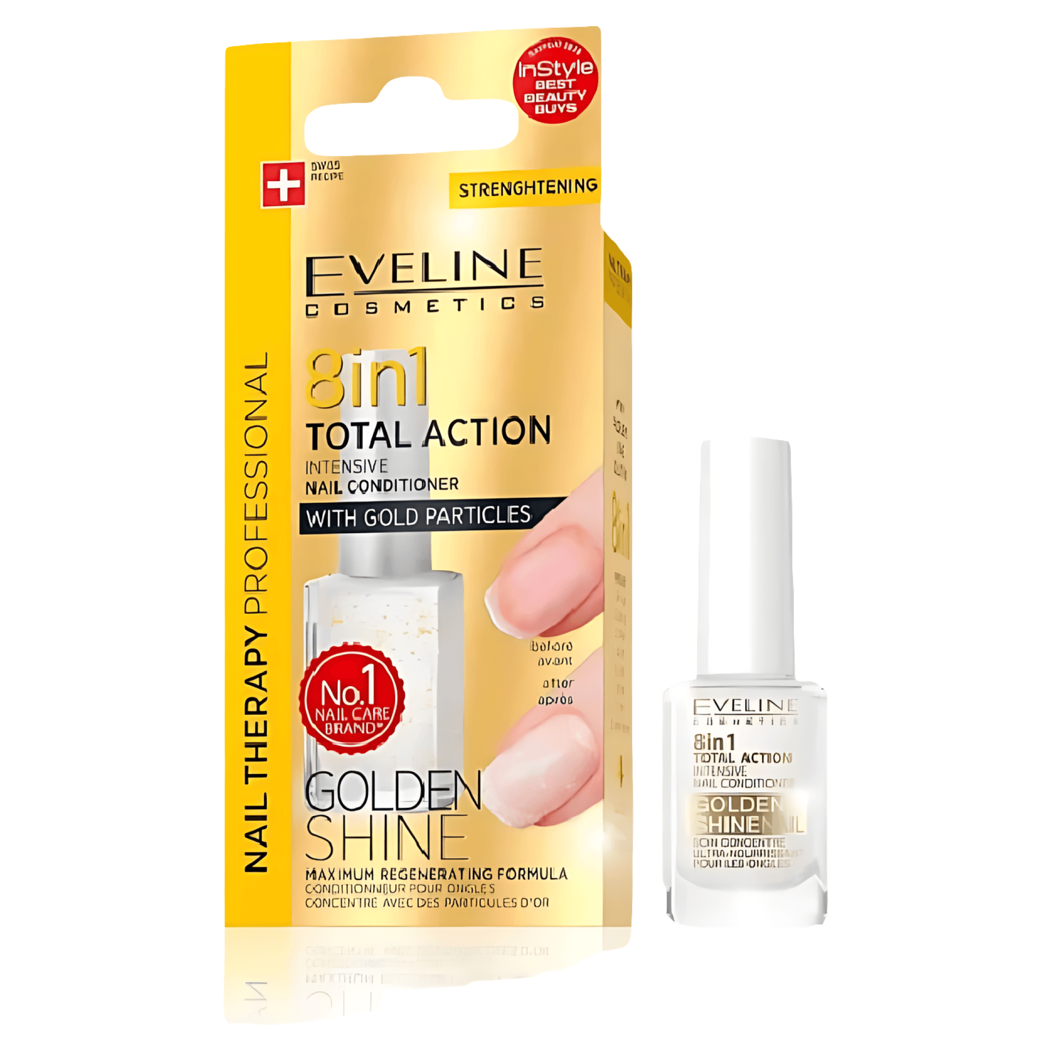 Tratament unghii nail golden 8in1 Eveline, 12ml