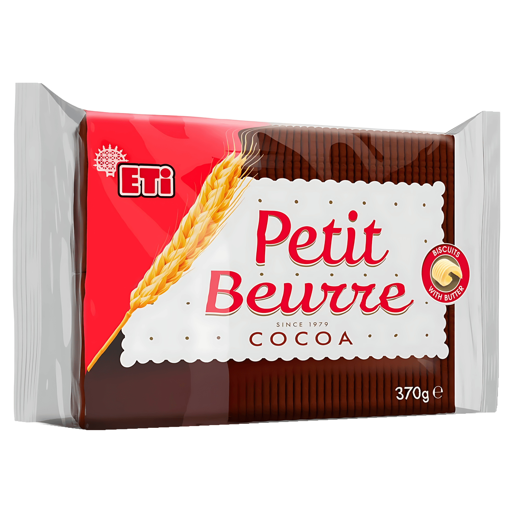 Biscuiti cu unt si cacao Eti Petit Beurre, 370 g