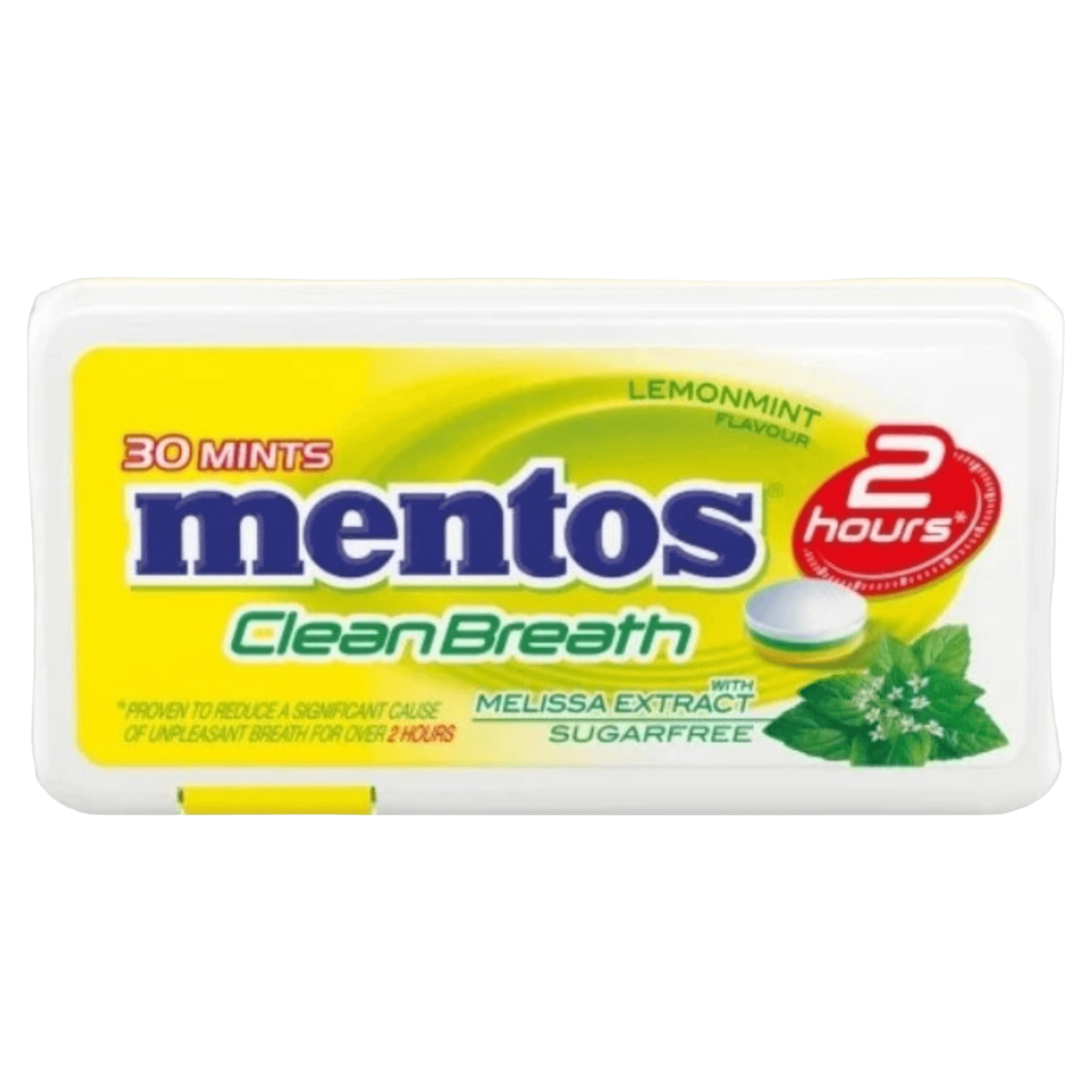 Drajeuri cu aroma de lamaie Mentos Clean Breath, 21 g