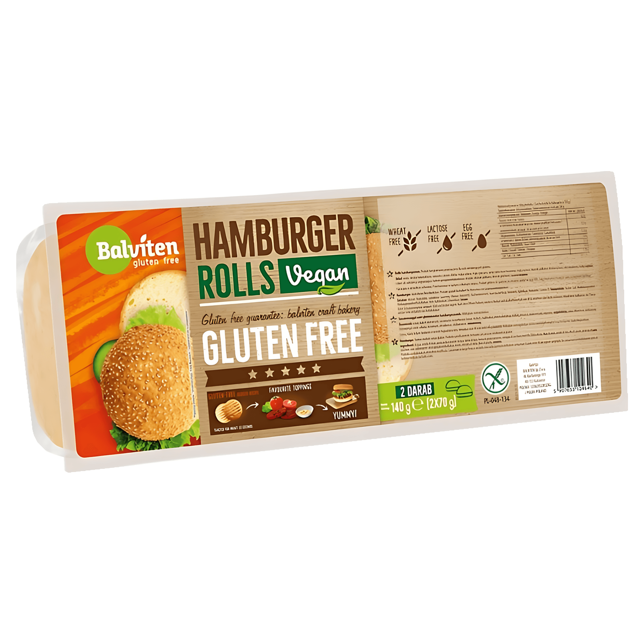 Chifla pentru hamburger fara gluten Balviten, 2 x 70 g