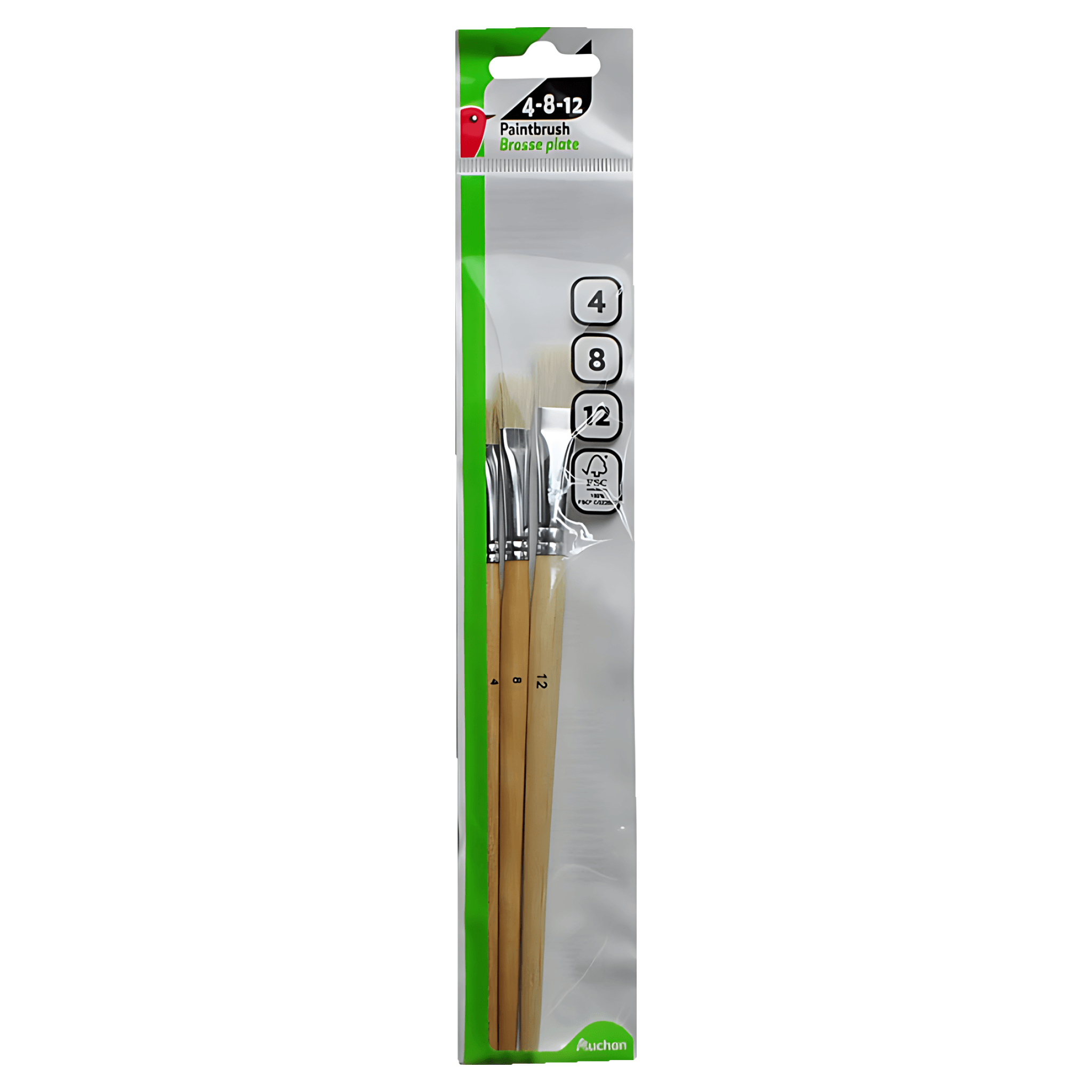 Set 3 pensule Auchan numerele 4, 8, 12