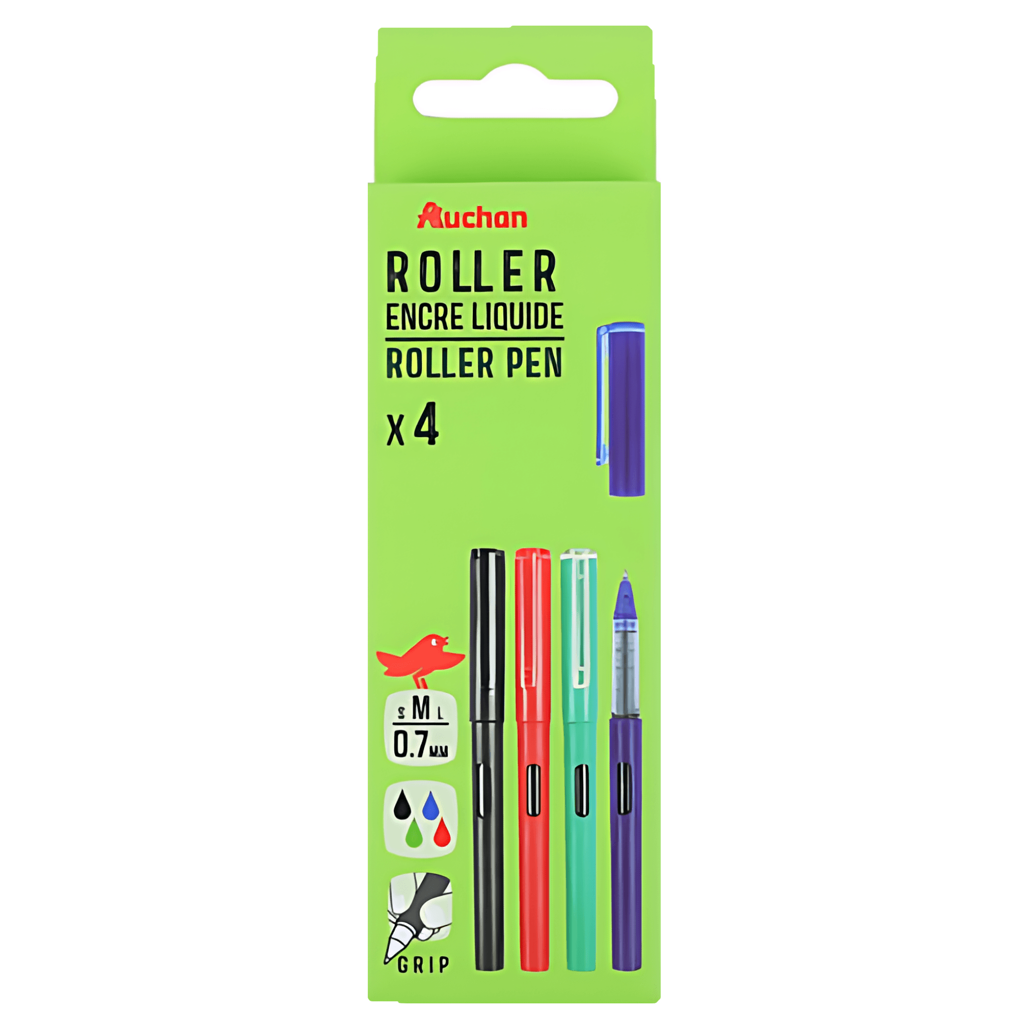 Roller set 4 bucati Auchan, culori asortate