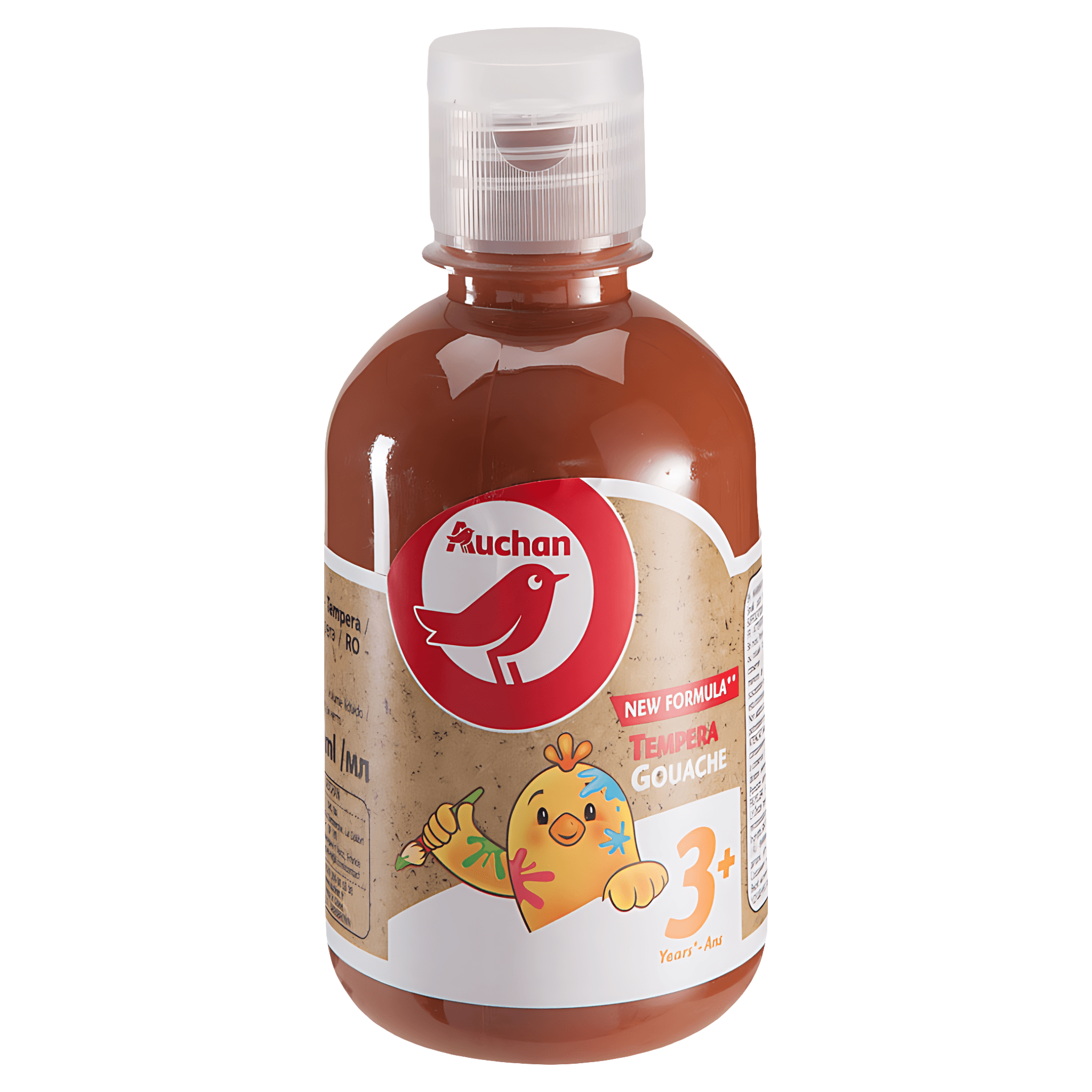 Guase sticla Auchan 250 ml, maro