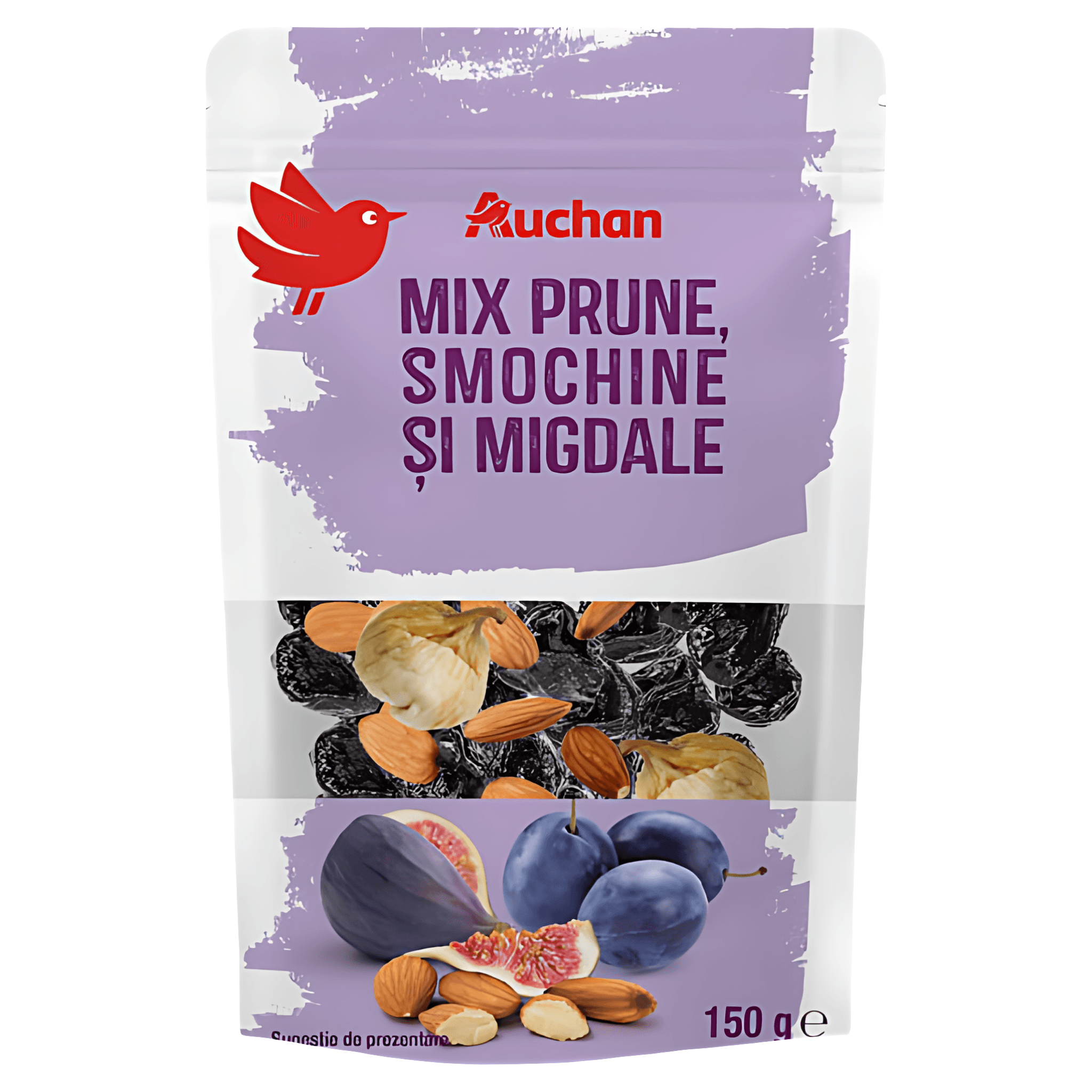 Mix de prune, migdale si smochine Auchan, 150 g